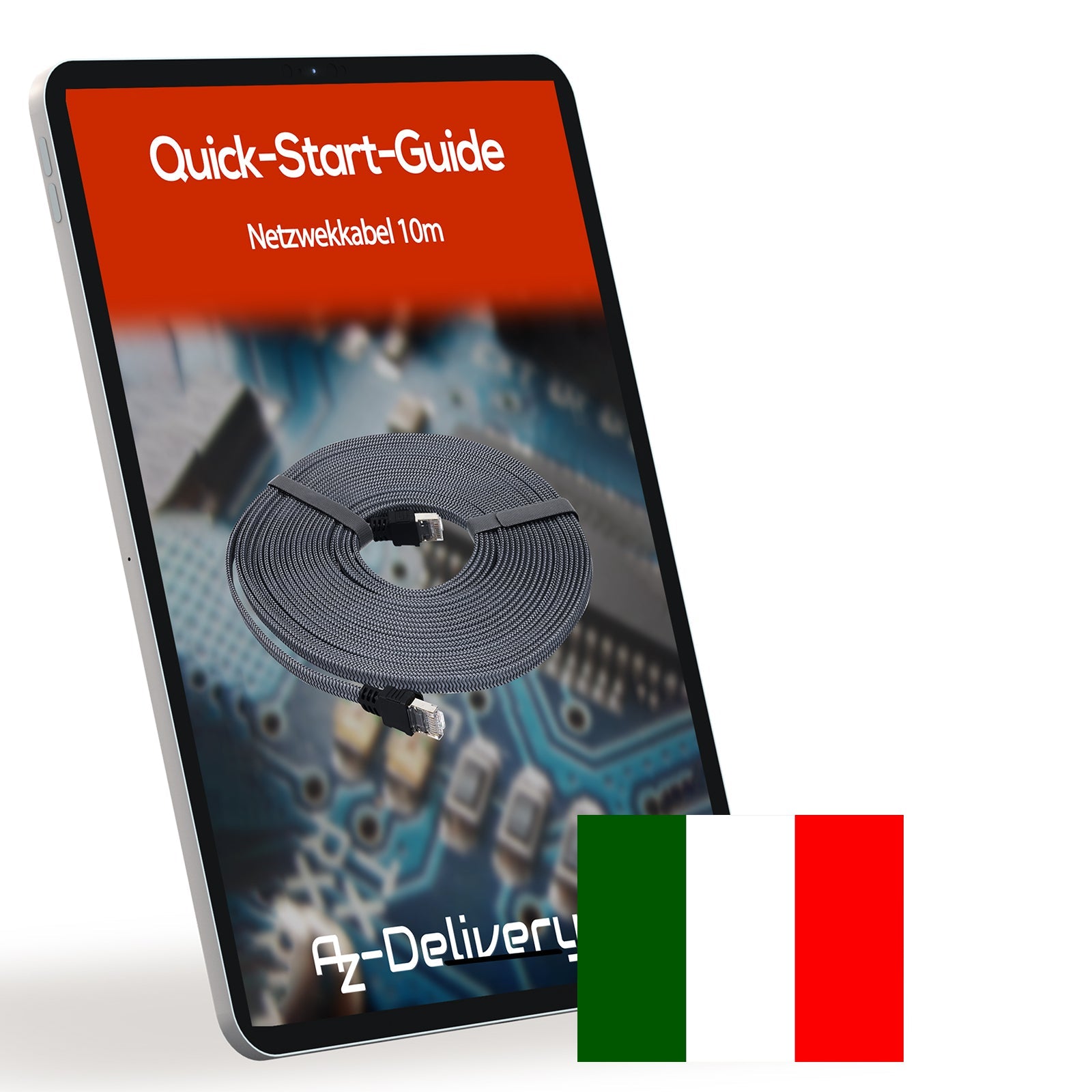 10m CAT7 Netzwerkkabel - Grau/Silber, Gigabit Ethernet LAN Kabel - 10000 Mbit/s - Highspeed Patchkabel Cat.7 Rohkabel S/FTP PIMF Schirmung - AZ - Delivery