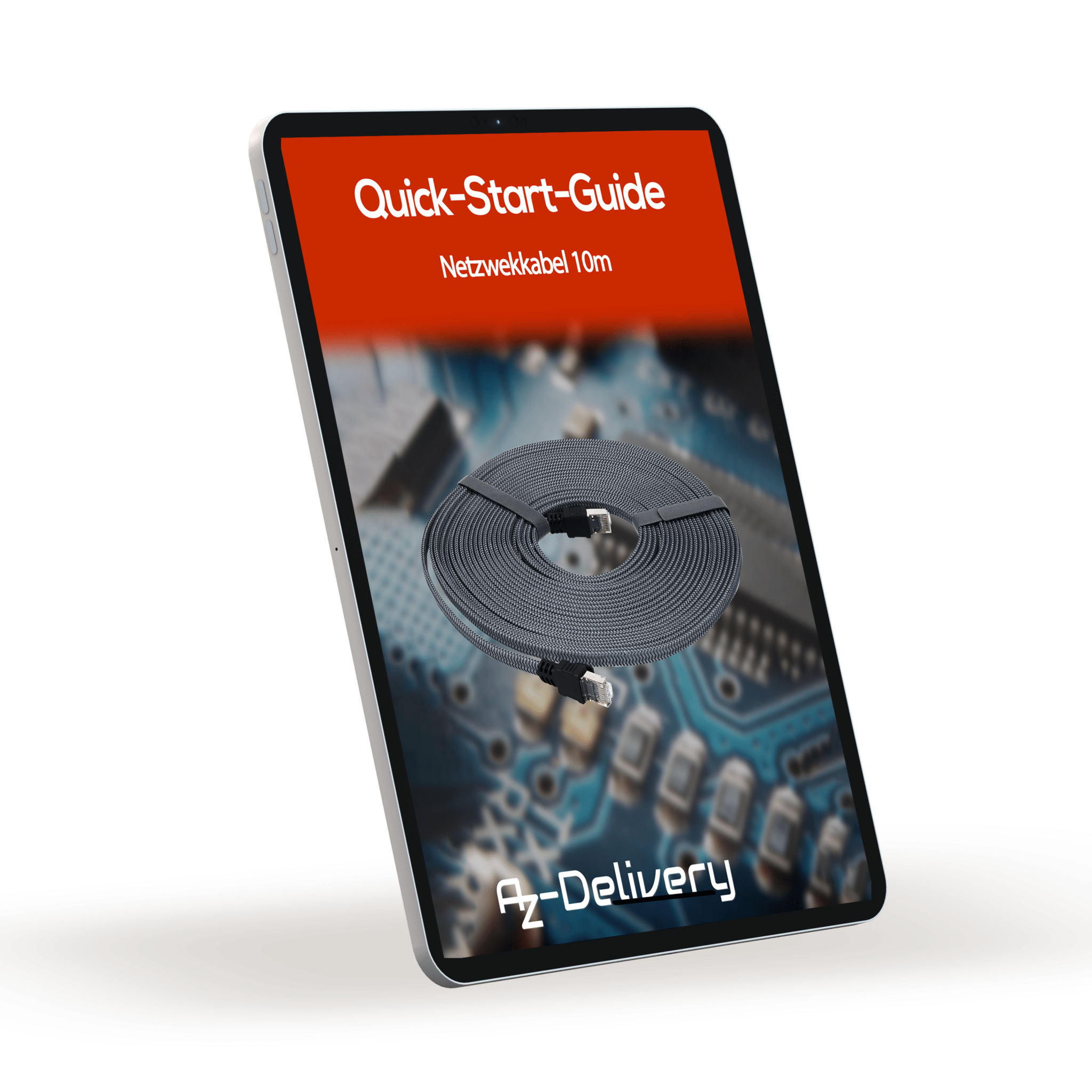 10m CAT7 Netzwerkkabel - Grau/Silber, Gigabit Ethernet LAN Kabel - 10000 Mbit/s - Highspeed Patchkabel Cat.7 Rohkabel S/FTP PIMF Schirmung - AZ - Delivery