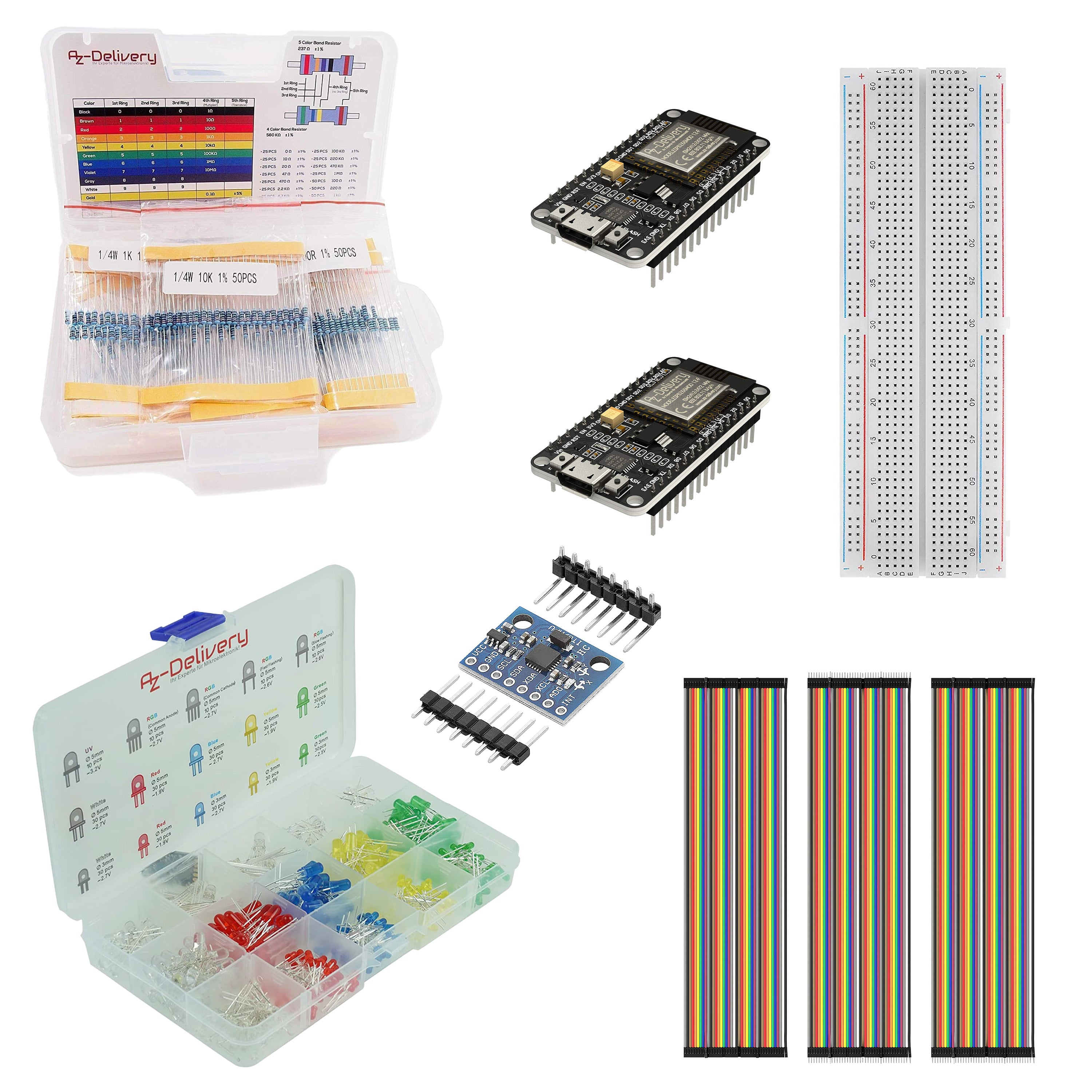Bundle mit zwei ESP8266 zum Blog Weihnachtsgrüße per Schütteltext mit ESP32/8266 in MicroPython