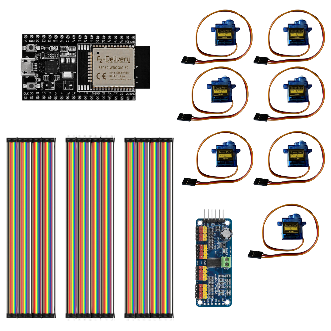 Pantalla mecánica de 7 segmentos con servos y ESP32