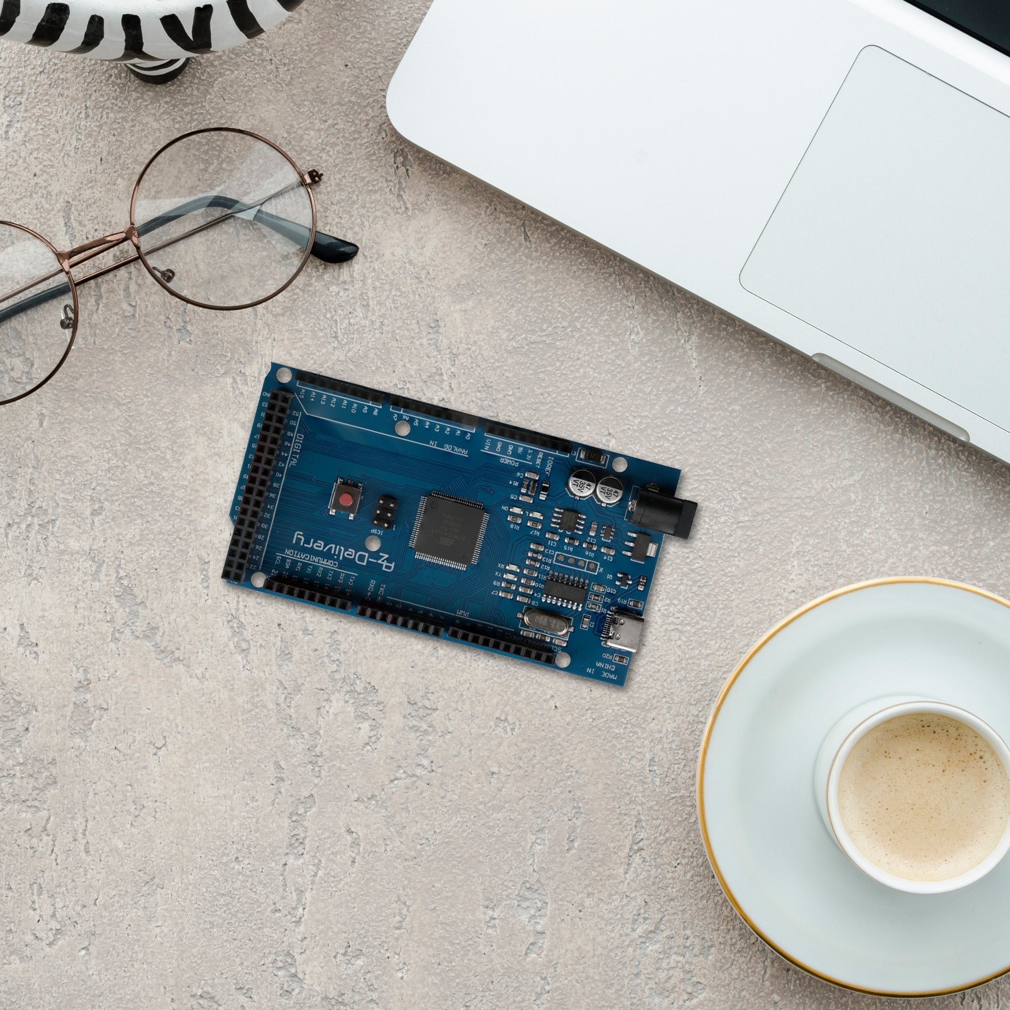 AZ - MEGA2560 - Board Mikrokontroller mit USB - C Anschluss Entwicklungsboard kompatibel mit Arduino - AZ - Delivery