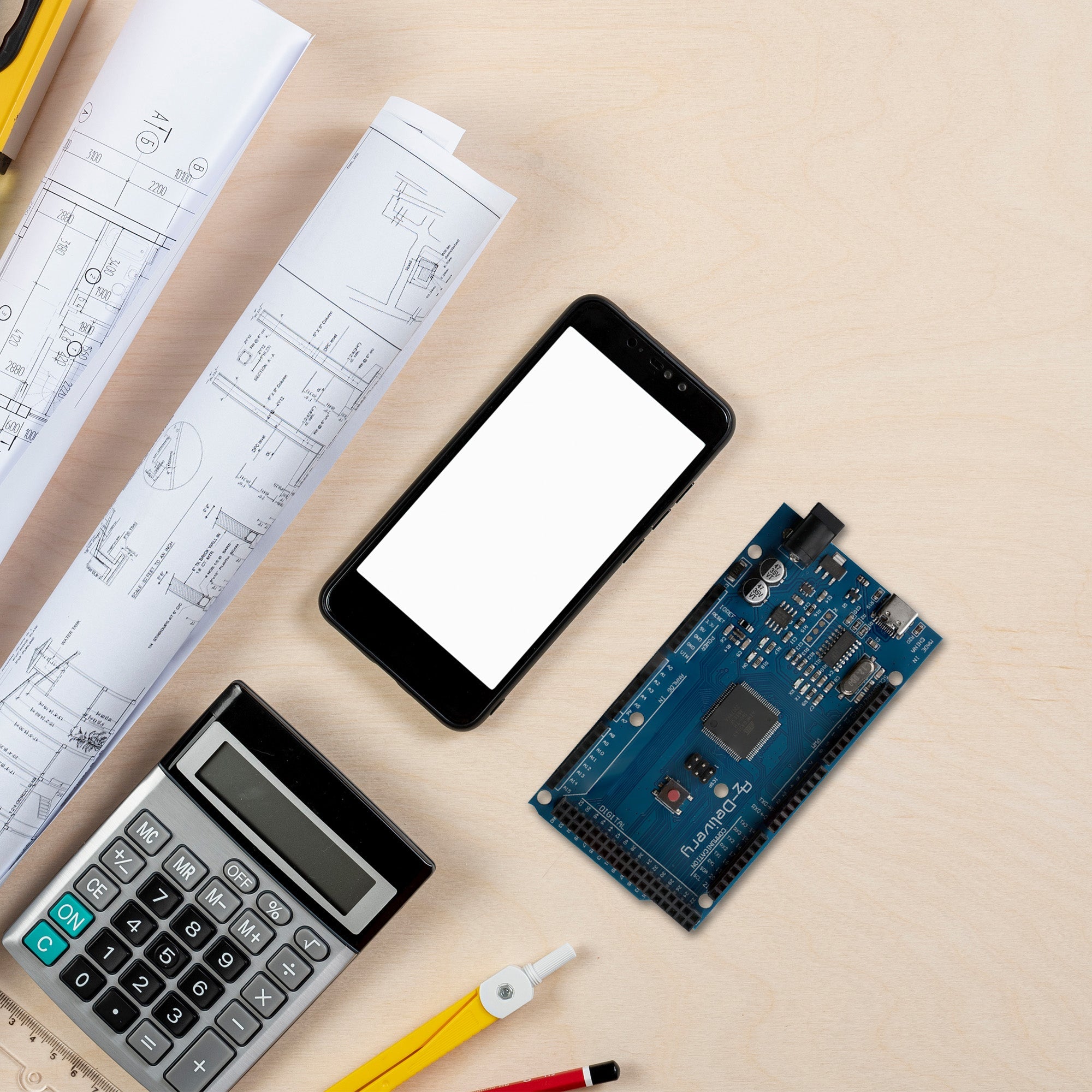 AZ - MEGA2560 - Board Mikrokontroller mit USB - C Anschluss Entwicklungsboard kompatibel mit Arduino - AZ - Delivery