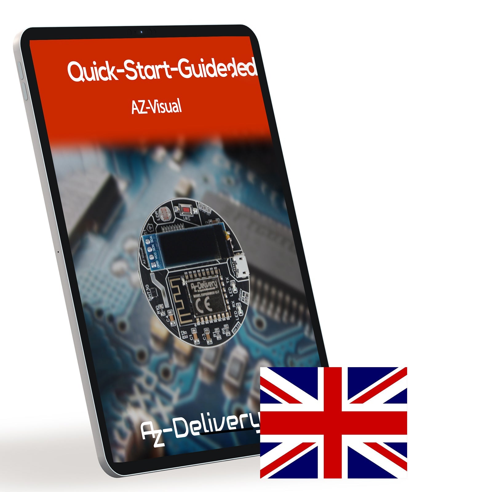 AZ - Visual – ESP8266 - 12F Entwicklungsboard mit Temperatur - , Luftfeuchtigkeits - und Umgebungslichtsensor (SHT30 und LDR) + OLED - Display 0.91“ - AZ - Delivery