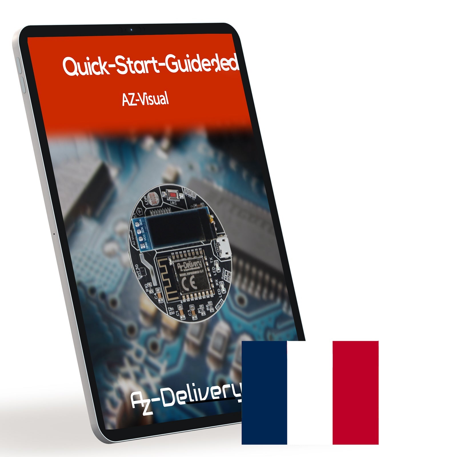 AZ - Visual – ESP8266 - 12F Entwicklungsboard mit Temperatur - , Luftfeuchtigkeits - und Umgebungslichtsensor (SHT30 und LDR) + OLED - Display 0.91“ - AZ - Delivery