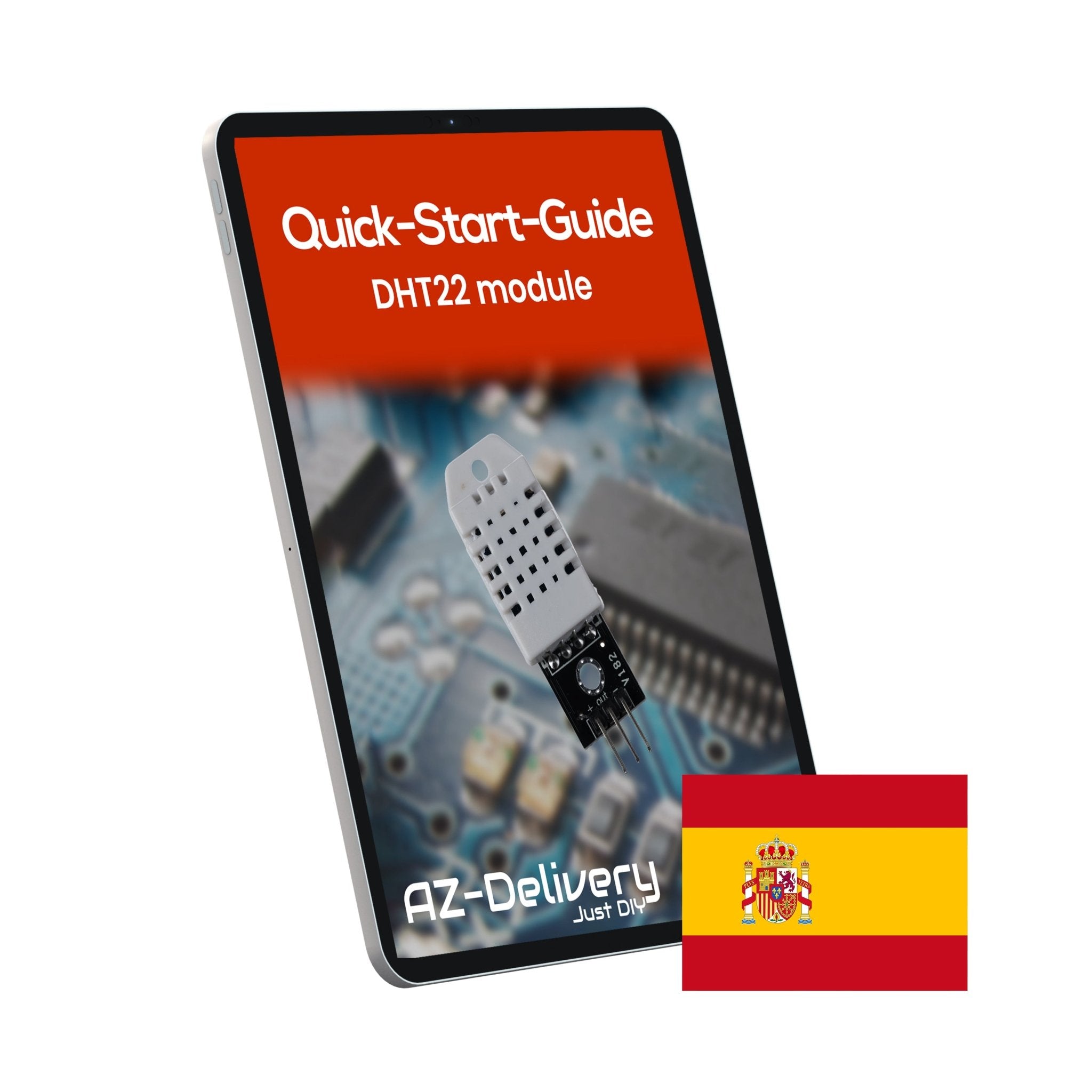 DHT22 Temperatur - und Luftfeuchtigkeitssensor Modul mit Digitalausgang – kompatibel mit Arduino, Raspberry Pi, ESP32, – präziser Feuchtesensor 0–99%, - 40–125°C - AZ - Delivery