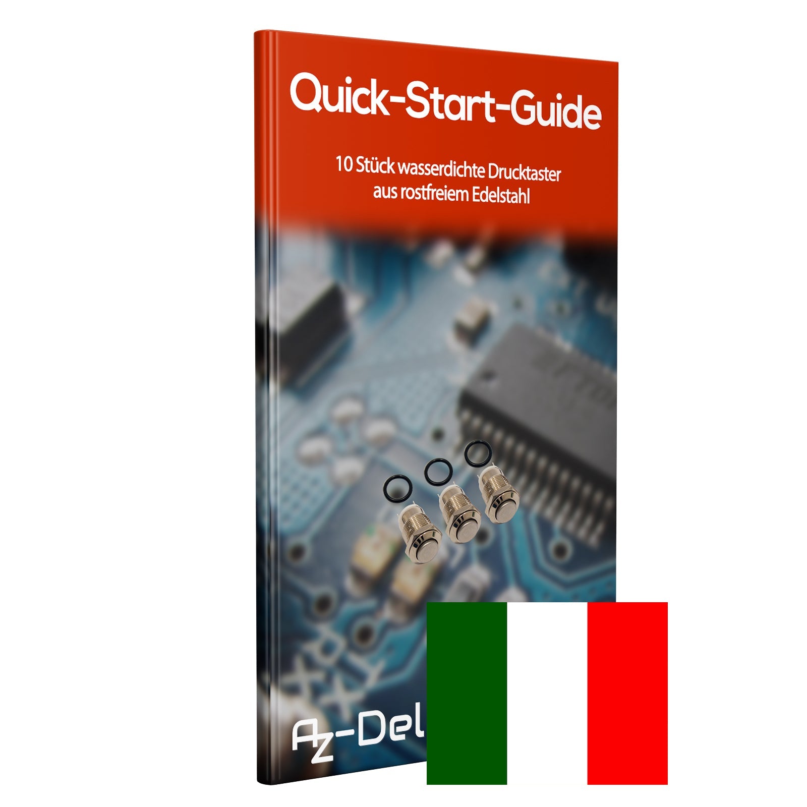Drucktaster bis 36V, wasserdicht für Hupenknopfschalter, Türklingelschalter, Netzschalter, elektrische Geräte 12mm Durchmesser - AZ - Delivery