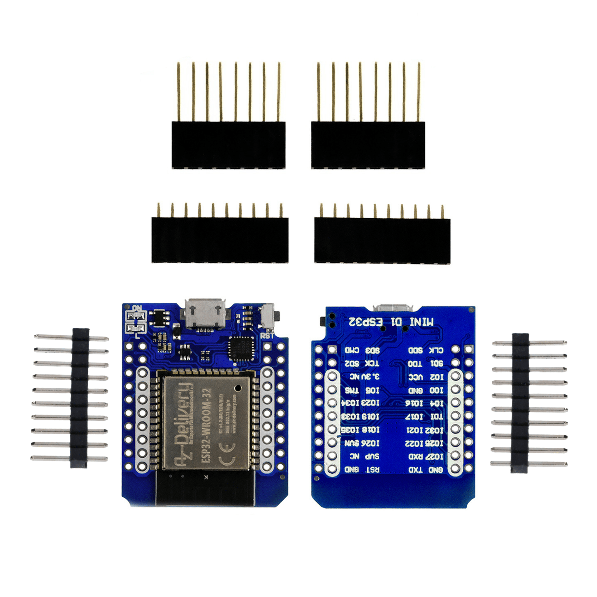ESP32 D1 Mini NodeMCU WiFi Modul + Bluetooth Internet Entwicklungsboard kompatibel mit Arduino - AZ - Delivery