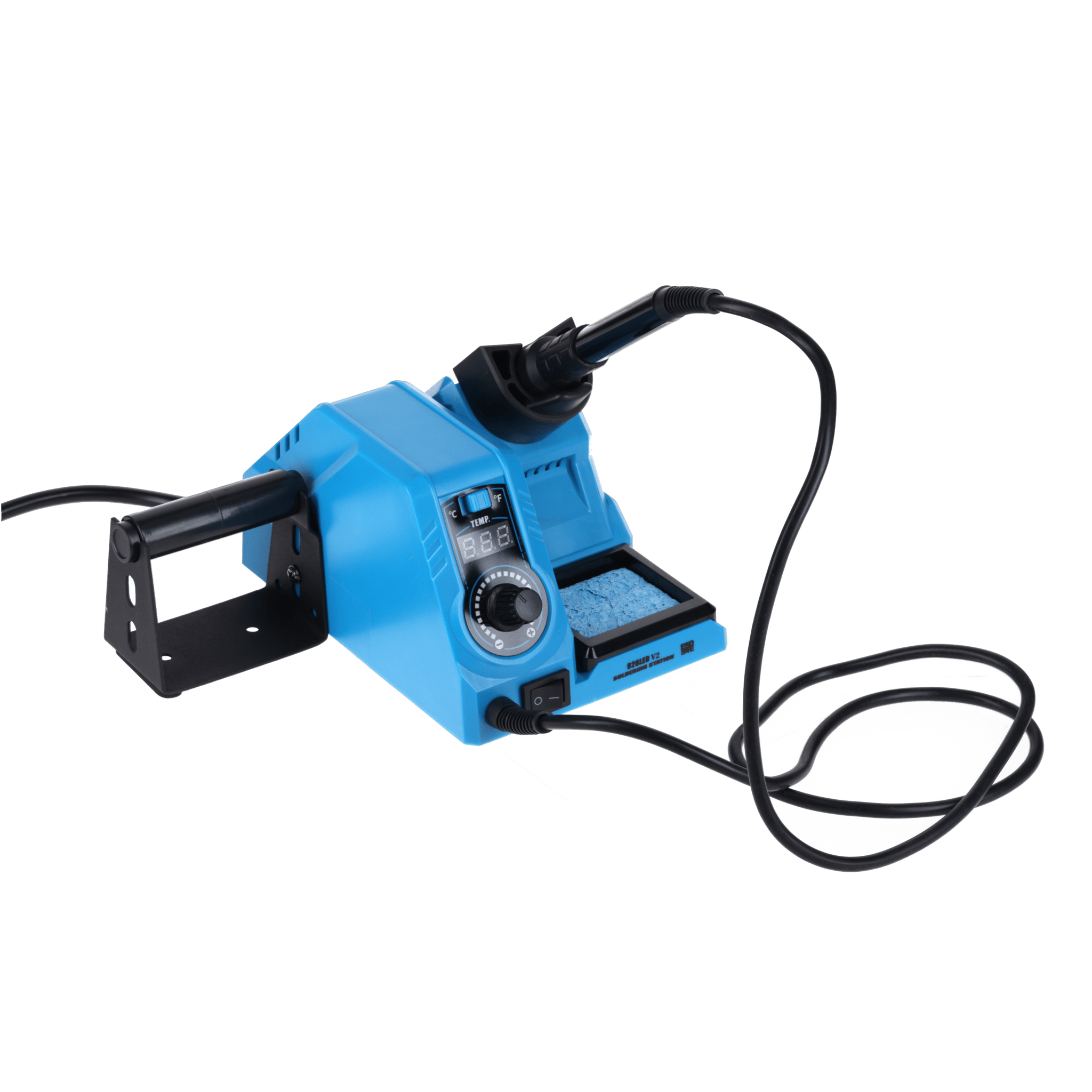 Lötstation 926LED V2 Lötkolben - Kit, 130W, einstellbar 200°C - 480°C, inklusive steckbarem Lötkolbengriff, Lötständer und hitzebeständigem Reinigungsschwamm - Ideal für Heimwerkerprojekte und Heimwerken - AZ - Delivery