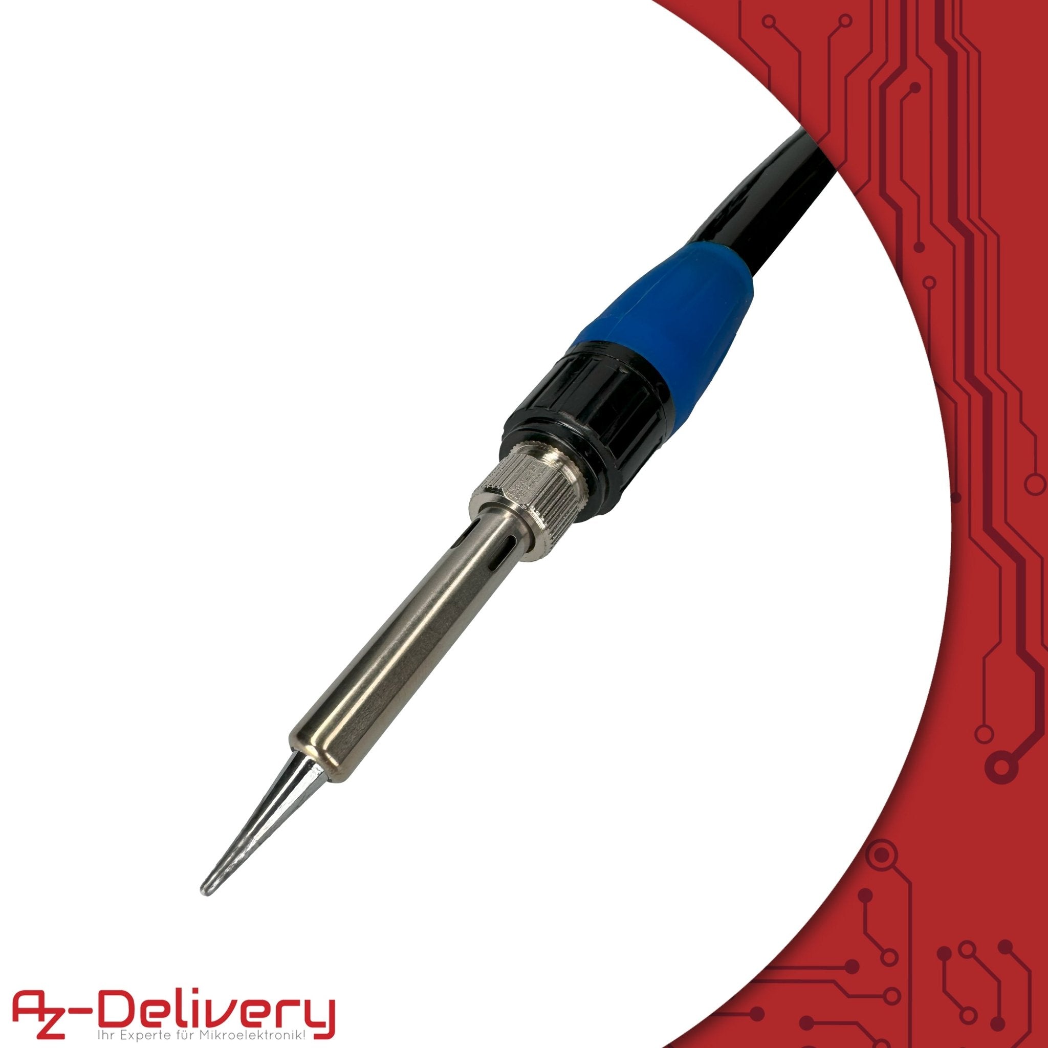 Lötstation 936A II Lötkolben - Kit, 115W, einstellbar 200°C - 480°C, inklusive steckbarem Lötkolbengriff, Lötständer, Lötspitzenreiniger & hitzebeständigem Reinigungsschwamm - AZ - Delivery