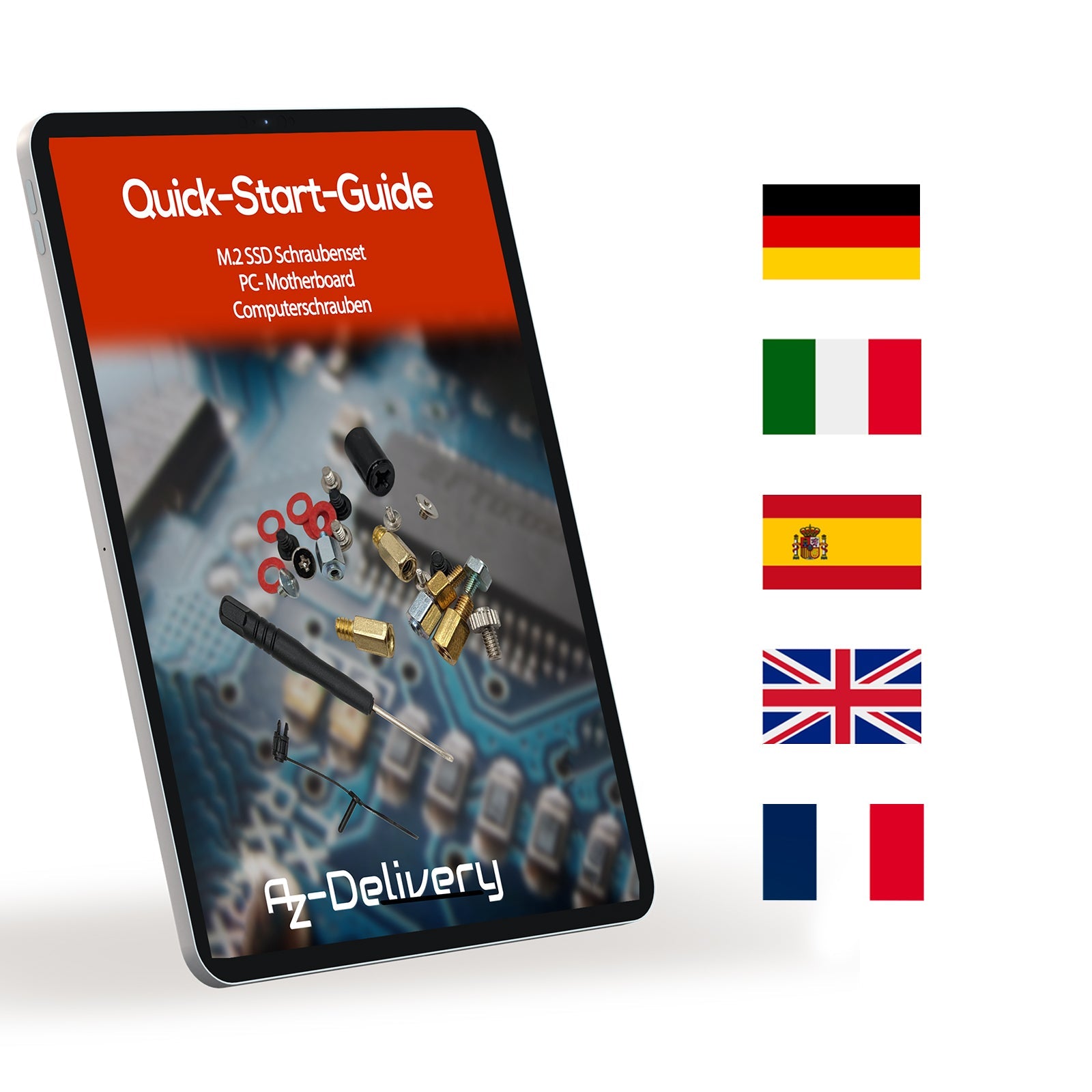 M.2 SSD Montage Schraubenset NVMe M.2 Schrauben für PC Motherboards - AZ - Delivery