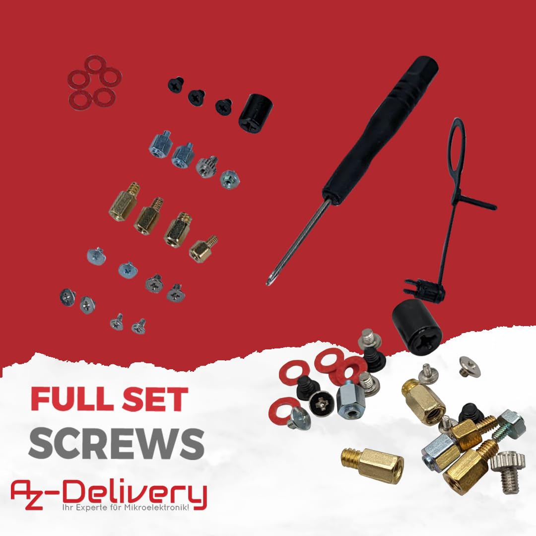M.2 SSD Montage Schraubenset NVMe M.2 Schrauben für PC Motherboards - AZ - Delivery