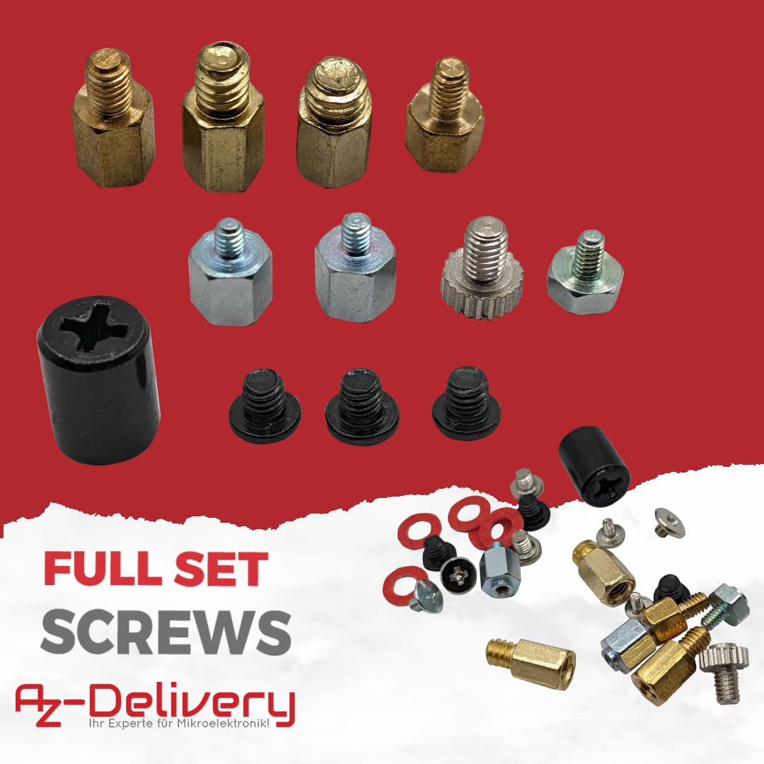 M.2 SSD Montage Schraubenset NVMe M.2 Schrauben für PC Motherboards - AZ - Delivery