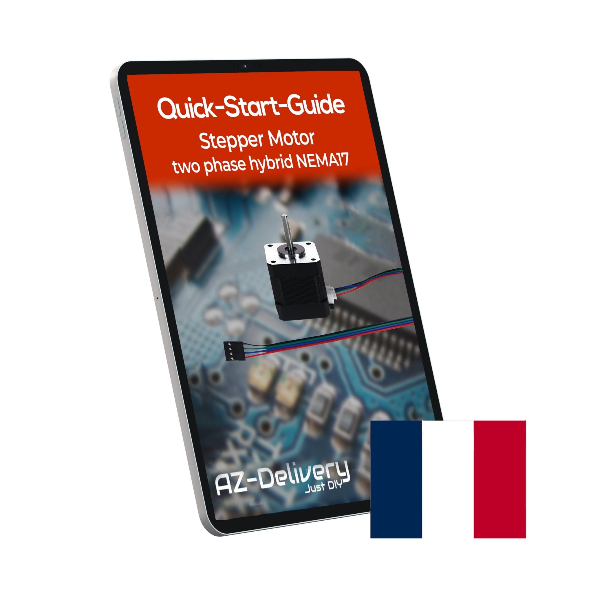 NEMA 17 Schrittmotor 12V 28Nm 1.8° 2 - Phasen Hybrid Stepper Motor mit 1m Kabel, kompatibel mit Arduino, 3D - Druckern, CNC - Maschinen und Robotik - AZ - Delivery