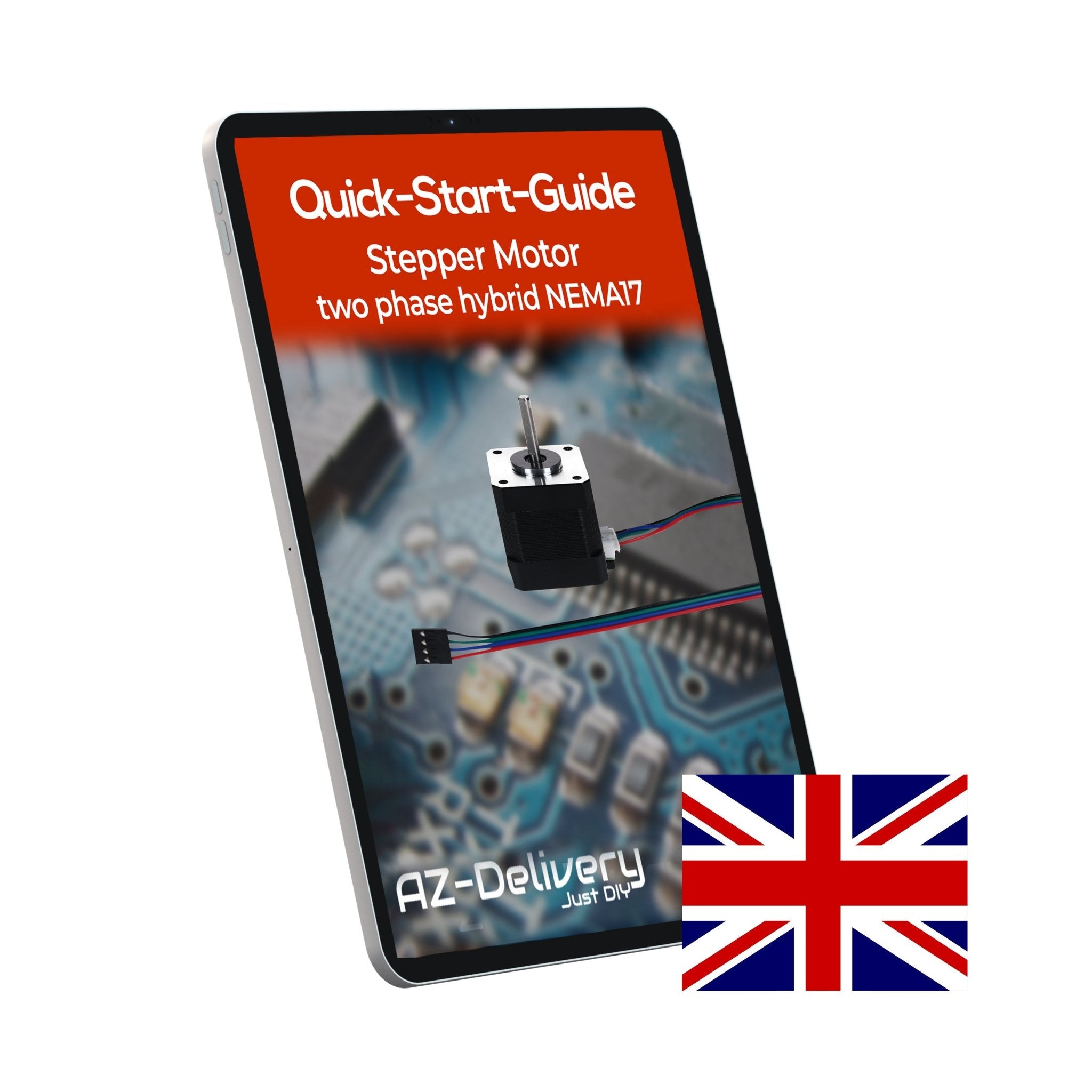 NEMA 17 Schrittmotor 12V 28Nm 1.8° 2 - Phasen Hybrid Stepper Motor mit 1m Kabel, kompatibel mit Arduino, 3D - Druckern, CNC - Maschinen und Robotik - AZ - Delivery