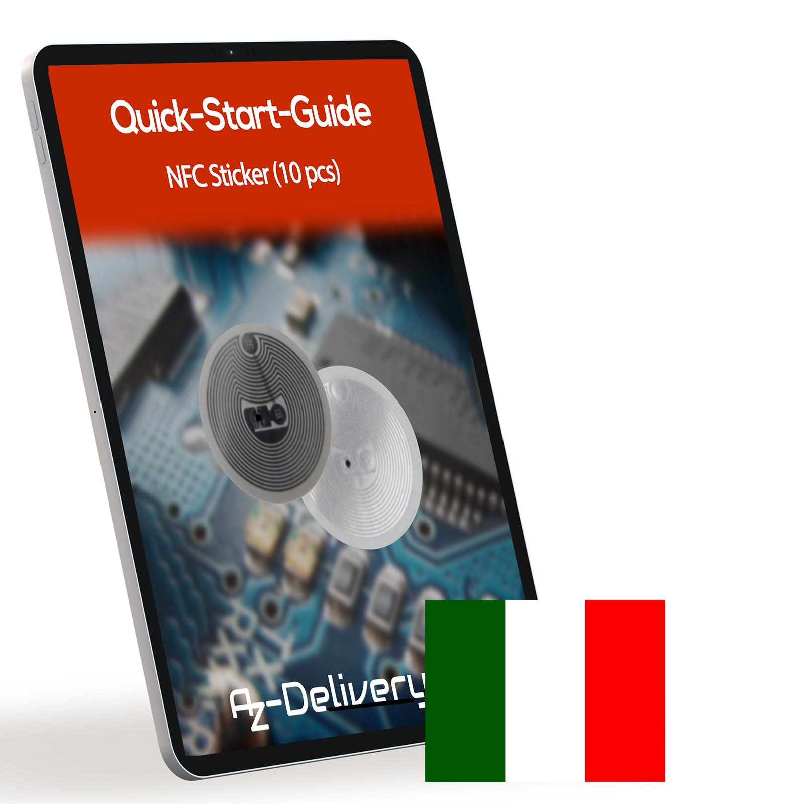 NFC Tag Sticker NTAG215 540 Byte Speicher, Wiederverwendbar & Voll Programmierbar - AZ - Delivery