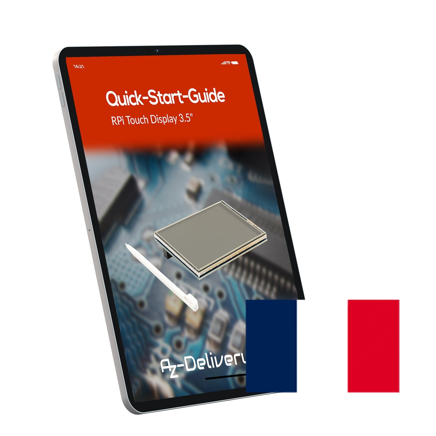 RPi Touch Display HAT 3.5" – Display mit 480x320 Auflösung Touchmonitor, Resistive Touchscreen, Kompatibel mit Raspberry Pi 3B+, 3B, 4 und RPi 5 - AZ - Delivery