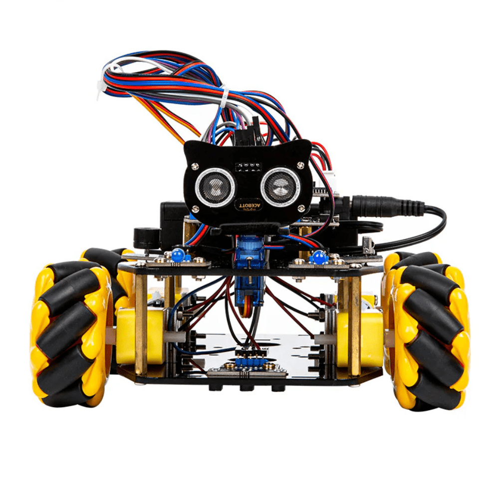 STEM Roboterauto - Starterkit, Mecanum - Wheels mit ESP32 - Controller - Board | Unterstützt Arduino und ACECode Programmierung - AZ - Delivery