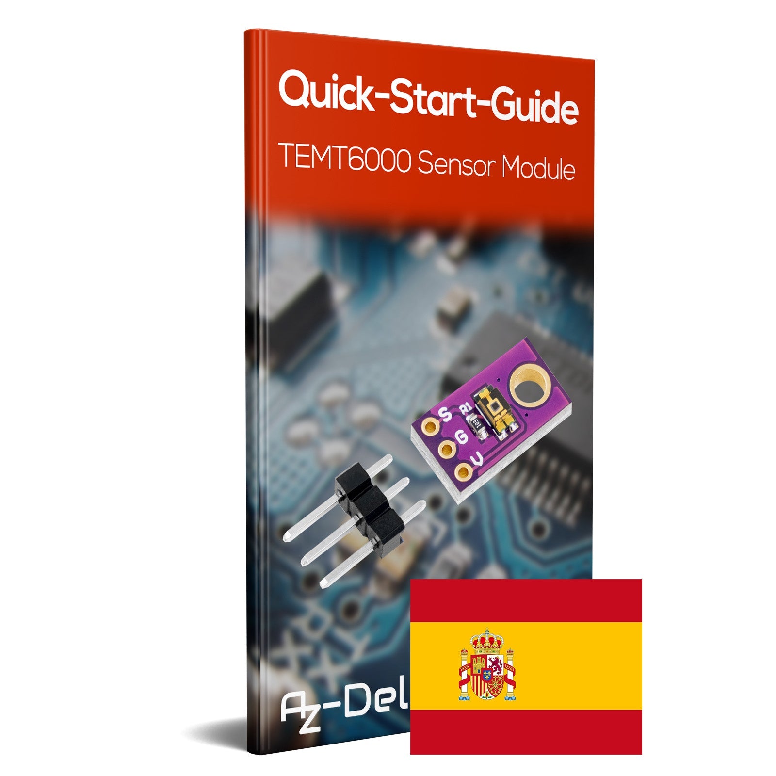 TEMT6000 Analoges Umgebungslicht - Sensormodul, Lichtsensor für Umgebungslicht mit gutem linearen Ausgang - AZ - Delivery