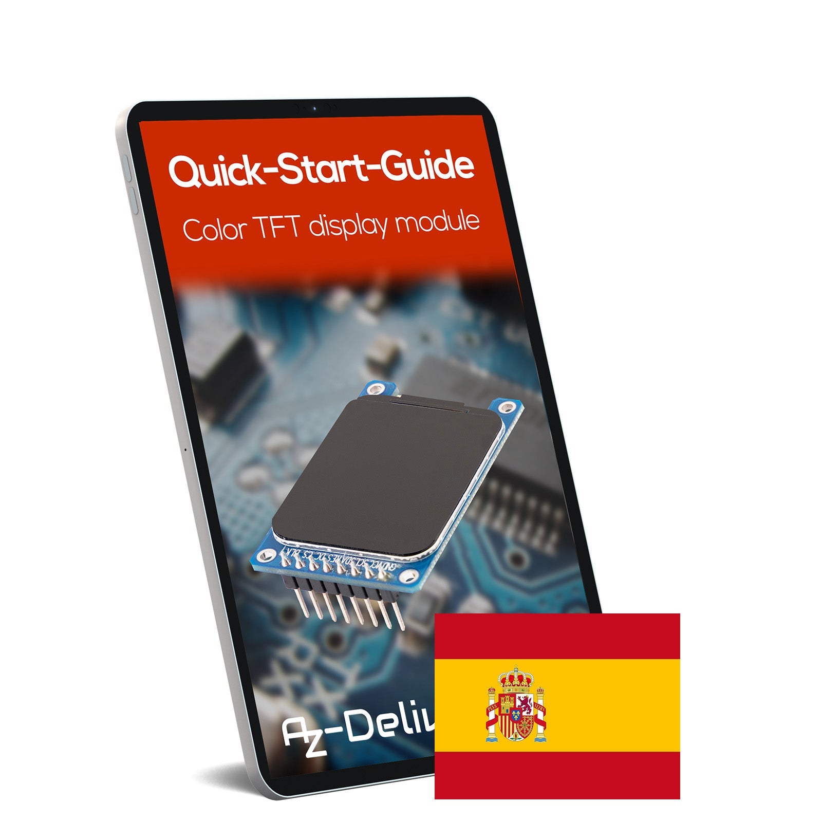 1,69-Zoll-TFT-Display mit 240 x 280 Auflösung, ST7789V2-Treiber - abgerundete Ecken und SPI-Schnittstelle - AZ-Delivery