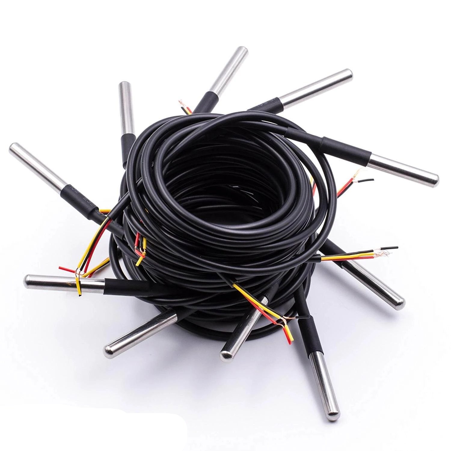 1m Kabel DS18B20 digitaler Edelstahl Temperatursensor Temperaturfühler, wasserdicht kompatibel mit Arduino und Raspberry Pi