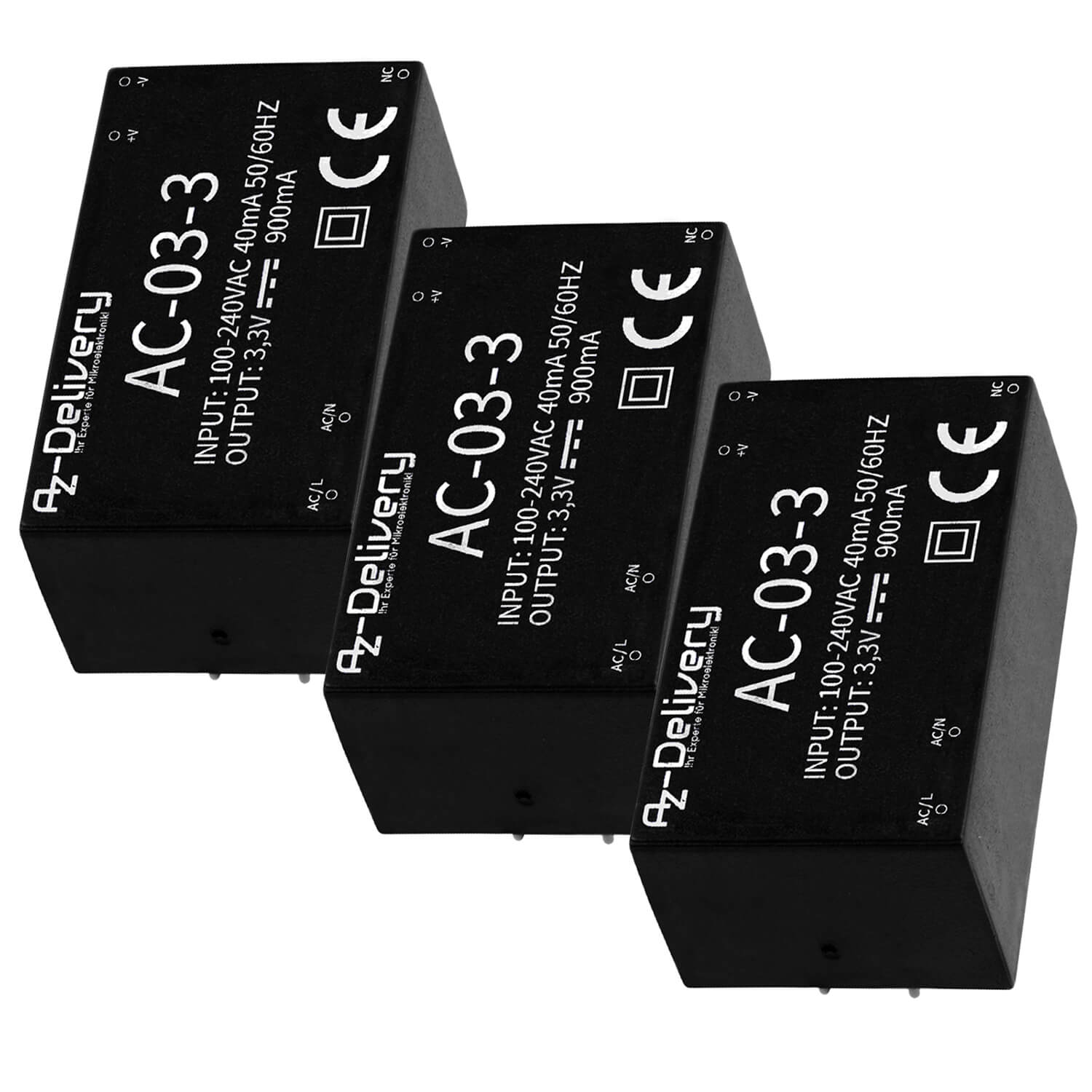 220V zu 3.3V Mini-Netzteil kompatibel mit Arduino und Raspberry Pi