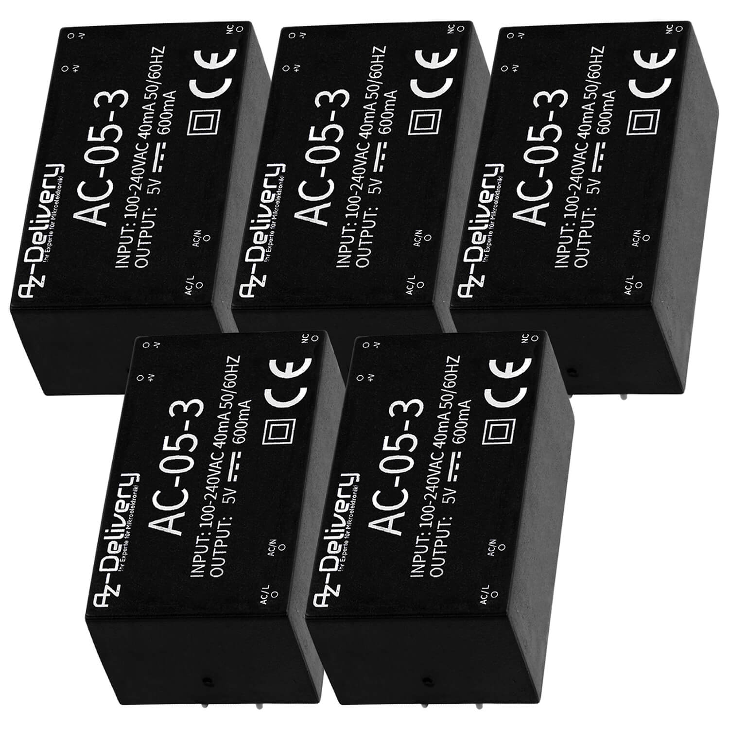 220V zu 5V Mini-Netzteil kompatibel mit Arduino und Raspberry Pi