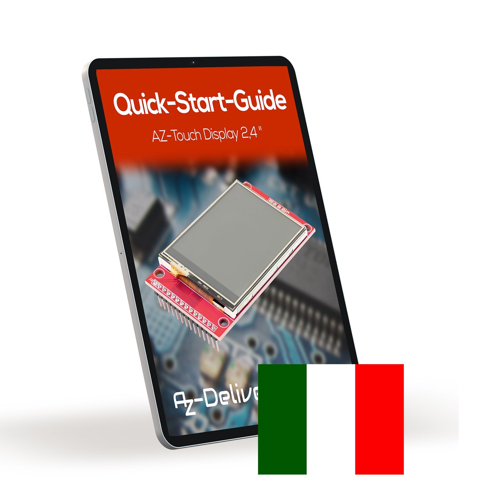 2,4 Zoll LCD TFT Touch Display - Kompatibel mit Arduino und Raspberry Pi - 320x240 Auflösung, ILI9341 Treiber, SPI Schnittstelle - AZ-Delivery