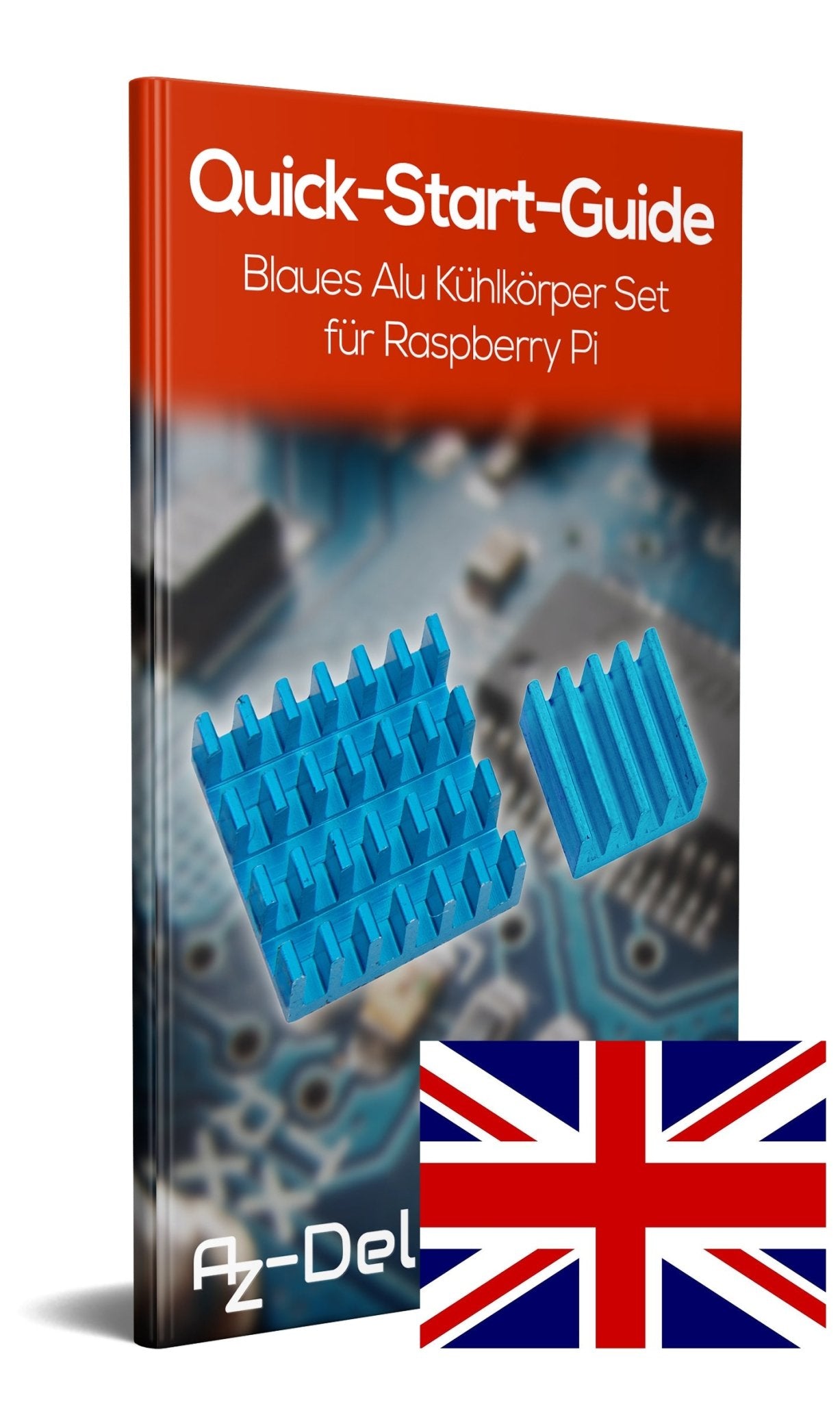 Set Heatsink in rame blu per Raspberry Pi 3 Model B