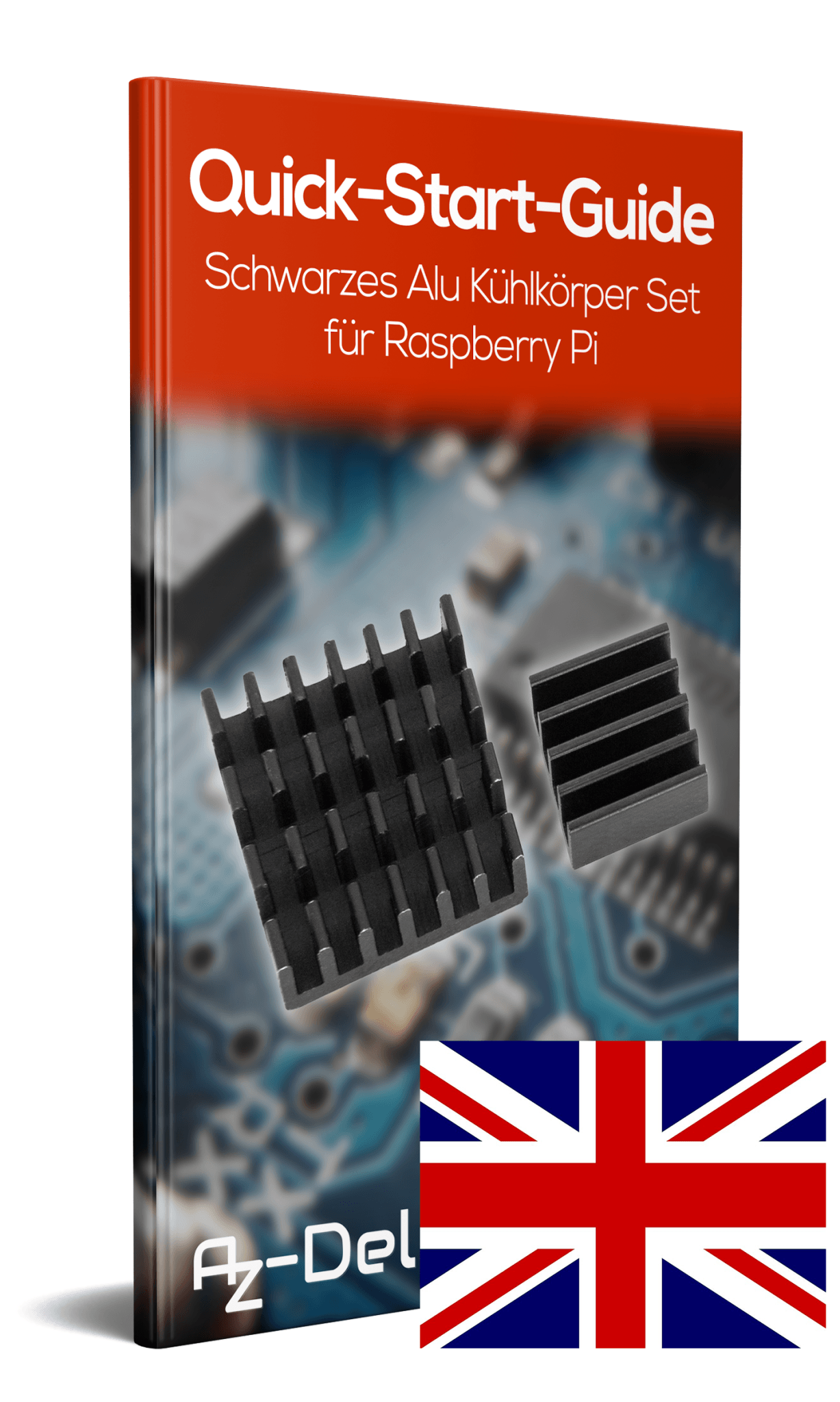 Frambuesa Pi - 3 - B, refrigerador de aluminio negro.