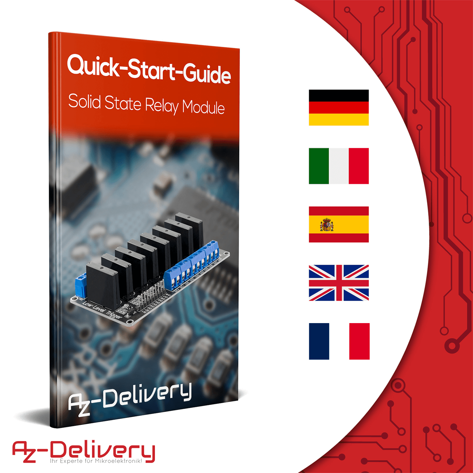 8 Kanal Solid State Relais 5V DC Low Level Trigger Power Switch kompatibel mit Arduino und Raspberry Pi