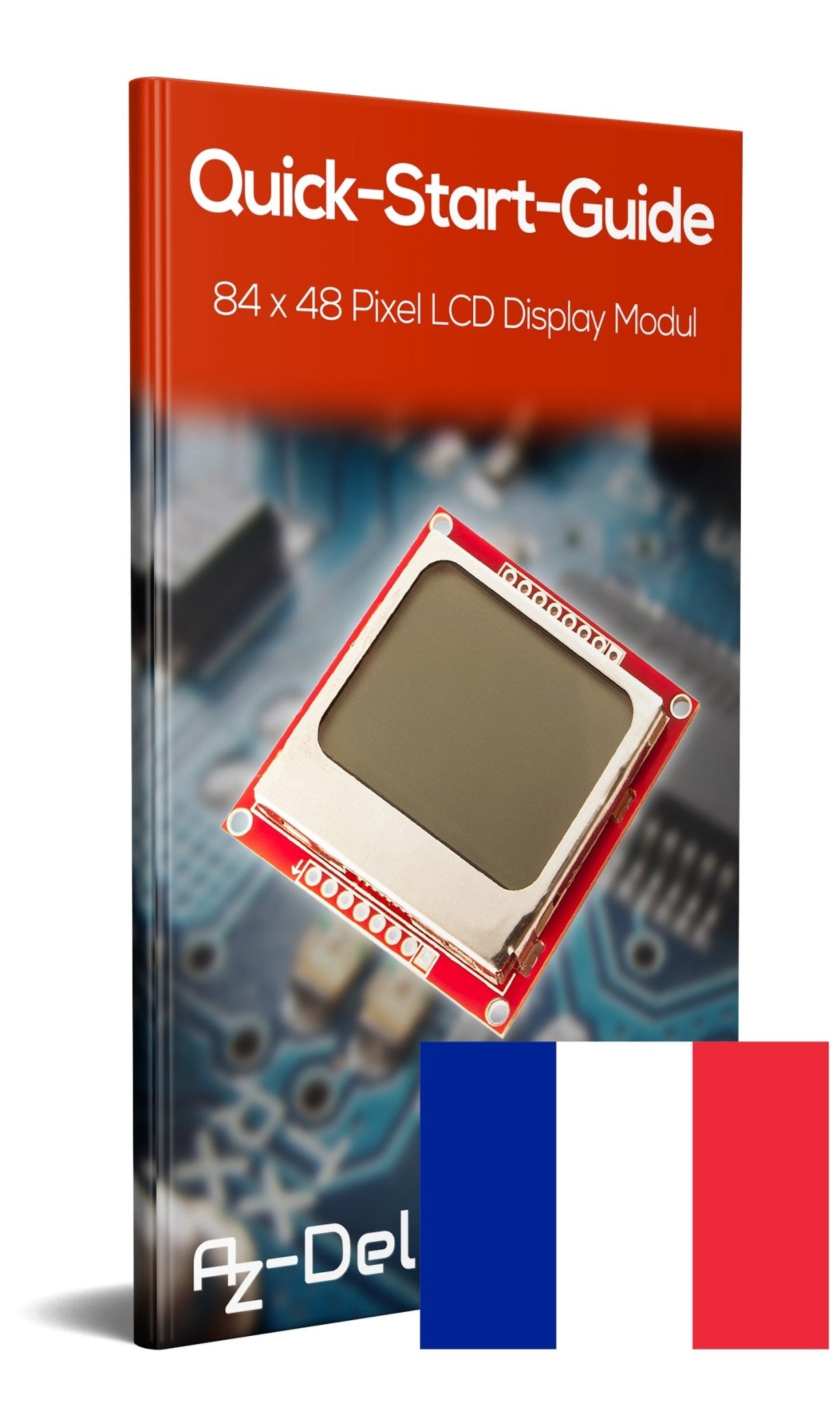 84 x 48 Pixel LCD Display Modul mit Hintergrundbeleuchtung für Nokia 5110 und Joystick PS2 Gamepad - AZ-Delivery