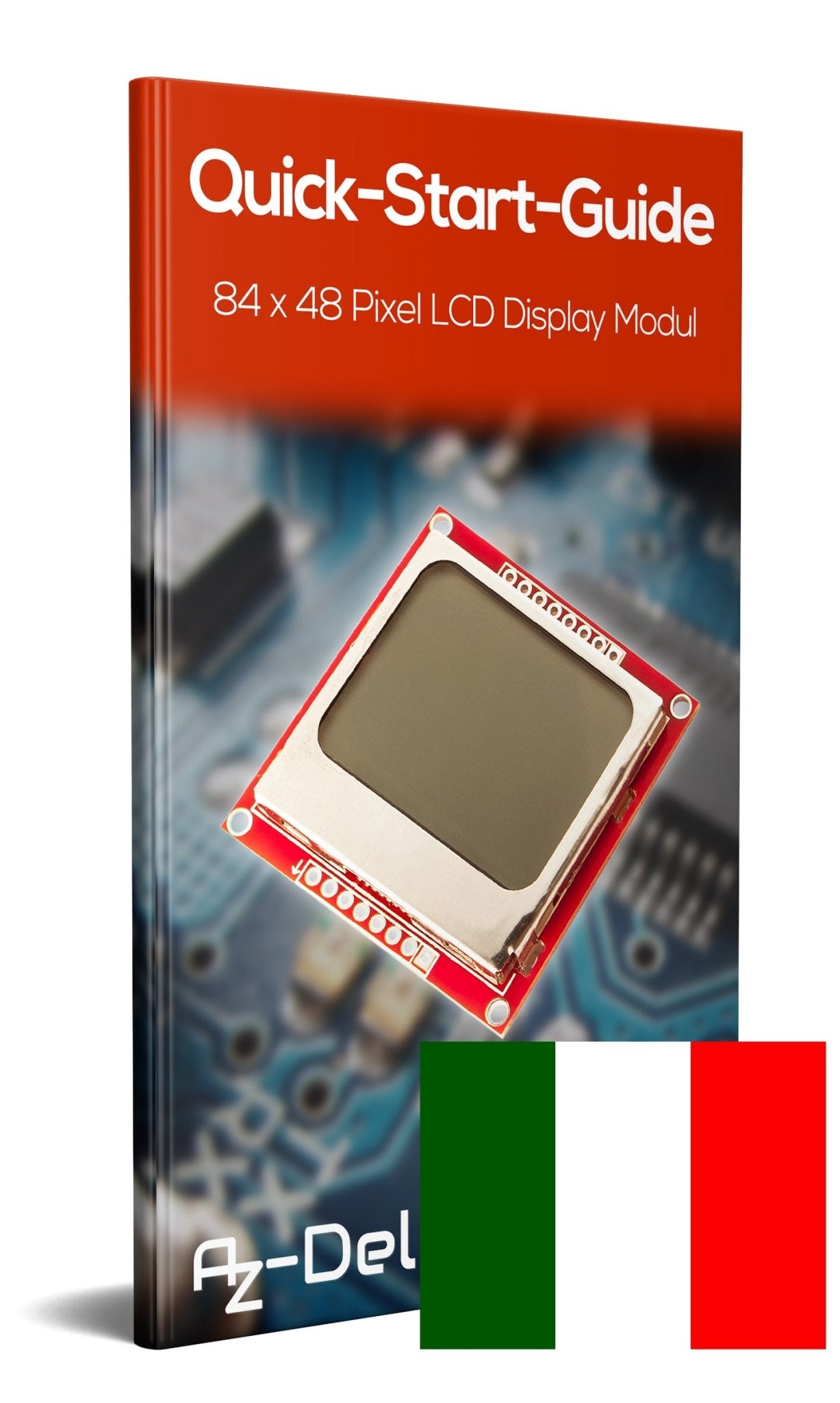 84 x 48 Pixel LCD Display Modul mit Hintergrundbeleuchtung für Nokia 5110 und Joystick PS2 Gamepad - AZ-Delivery