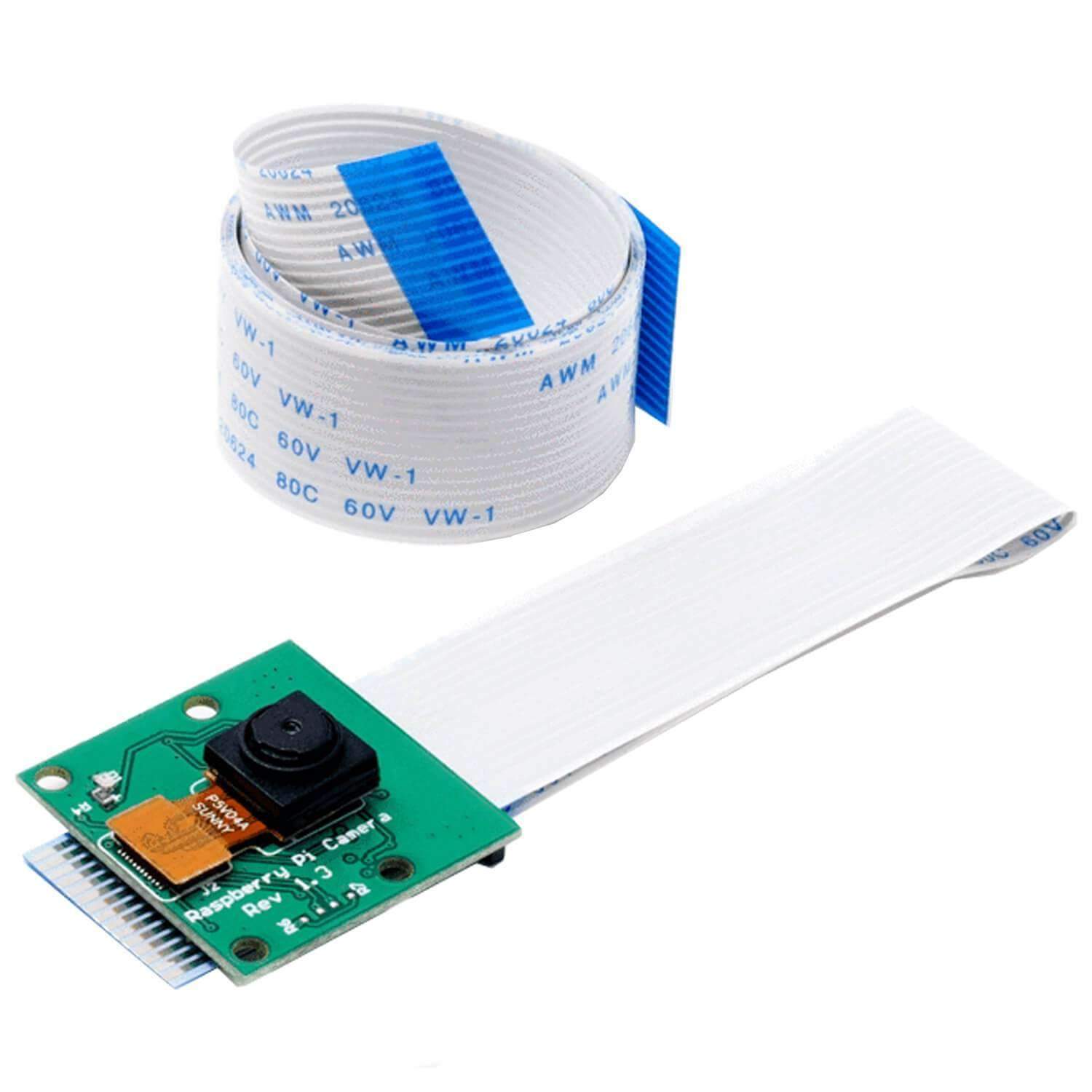 AZDelivery Kamera mit 15cm Flexkabel und 100cm Flexkabel für Raspberry Pi inklusive E-Book! - AZ-Delivery