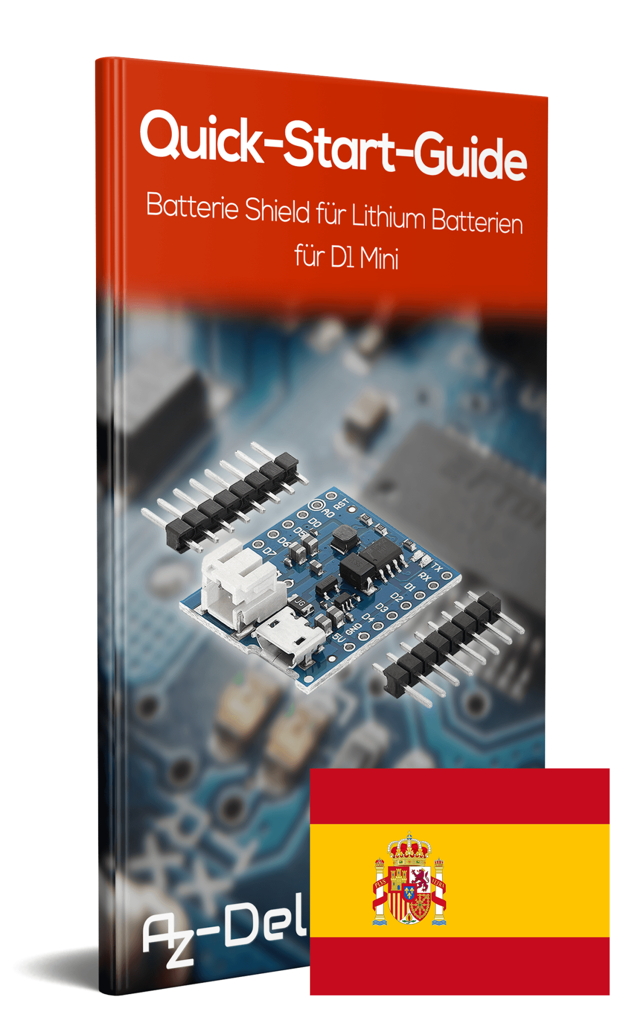 Batterie Shield für Lithium Batterien für D1 Mini - AZ-Delivery