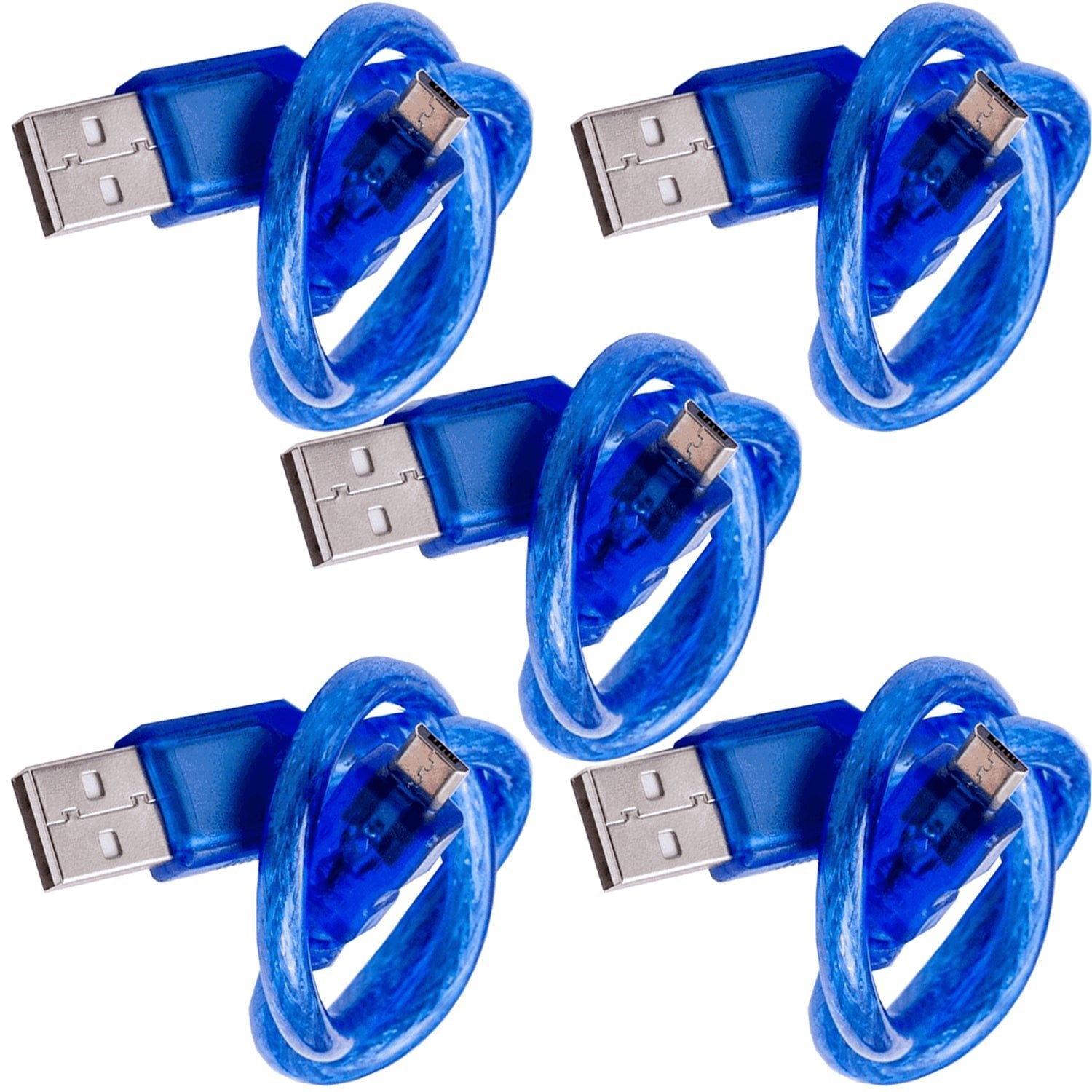Blaues USB Kabel für USB A auf USB Micro B, mit USB 2.0 - AZ-Delivery