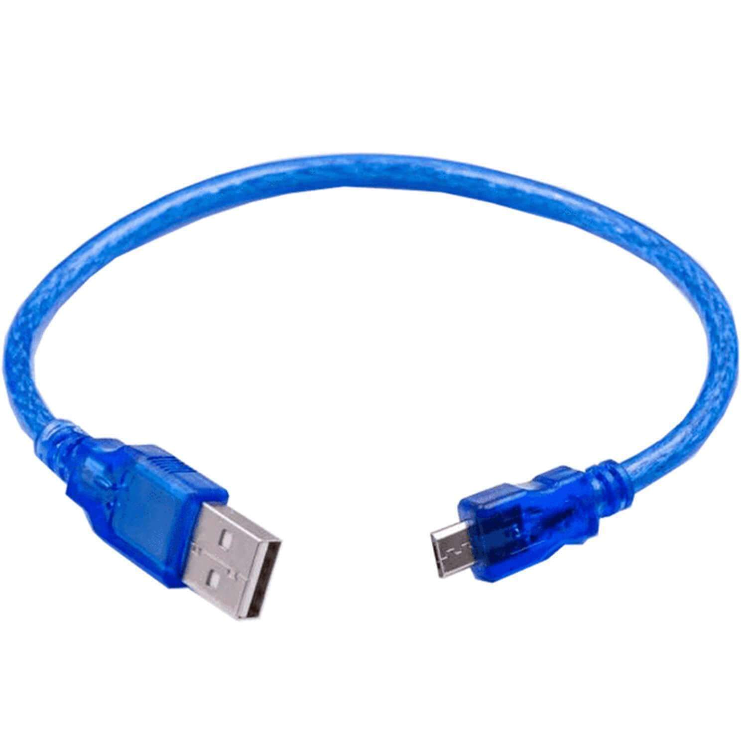 Blaues USB Kabel für USB A auf USB Micro B, mit USB 2.0 - AZ-Delivery