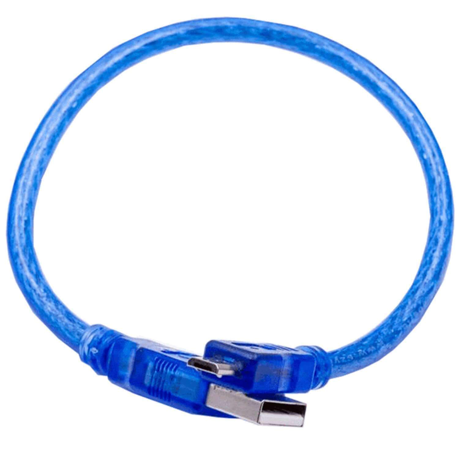 Blaues USB Kabel für USB A auf USB Micro B, mit USB 2.0 - AZ-Delivery