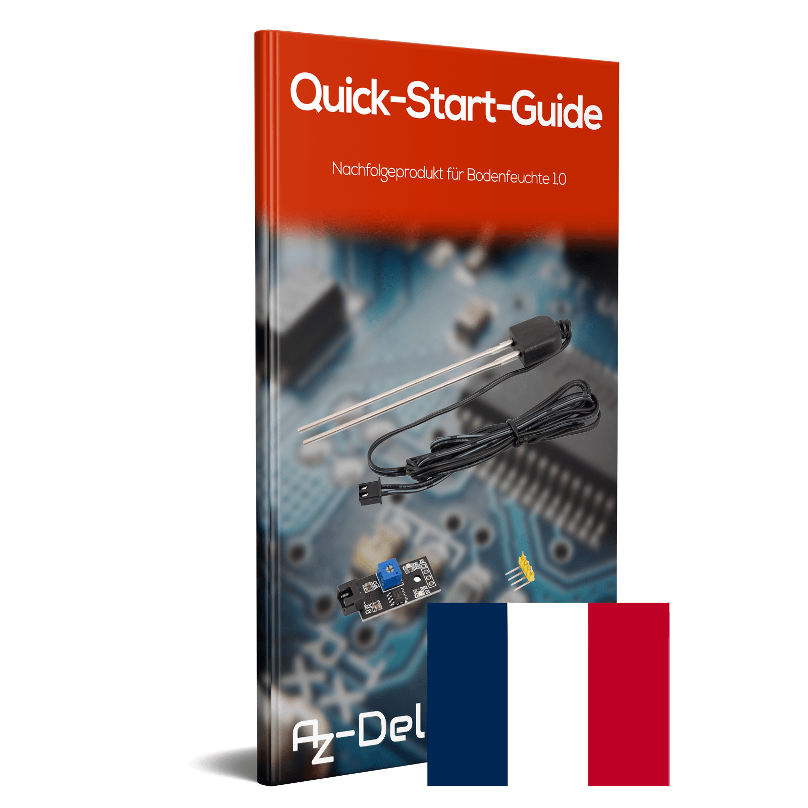 Bodenfeuchtesensor, Pflanzen-Feuchte-Messgerät mit korrosionsbeständiger Sonde kompatibel mit Arduino und Raspberry Pi - AZ-Delivery