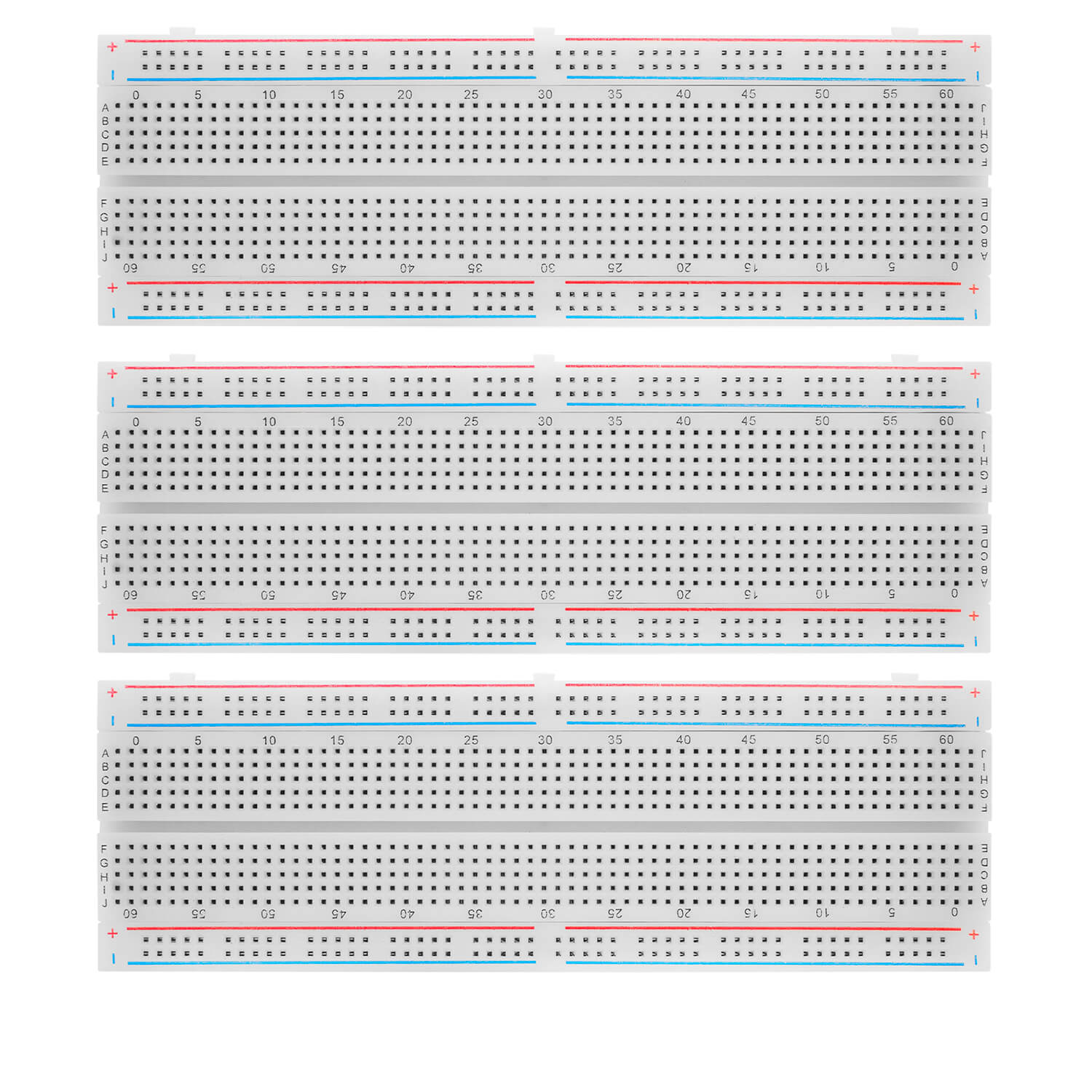 Breadboard Kit - 3x Jumper Wire m2m/f2m/f2f + 3er Set MB102 Breadbord kompatibel mit Arduino und Raspberry Pi - AZ-Delivery