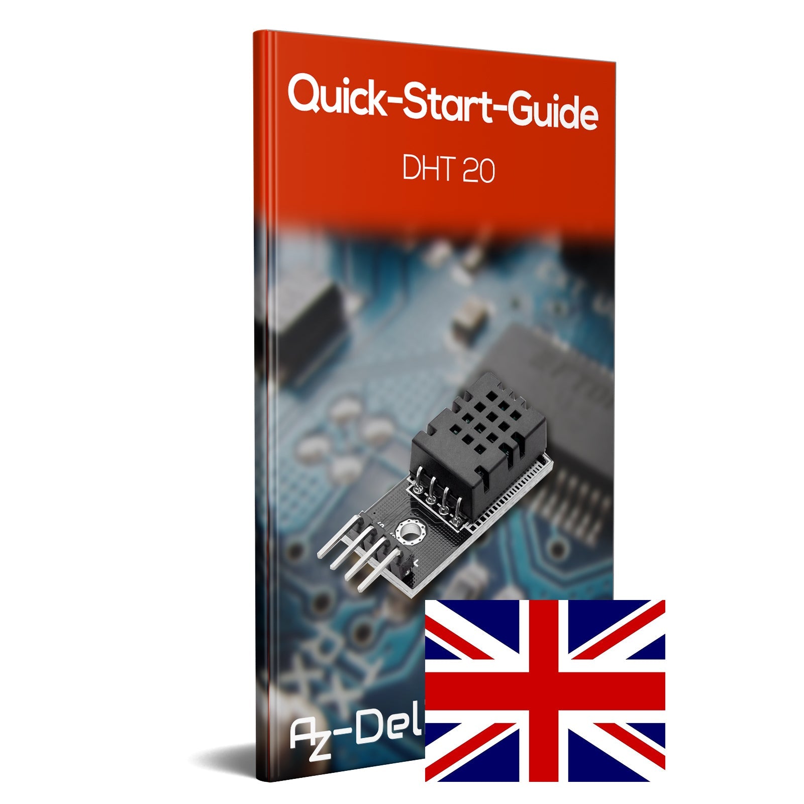 DHT20 Digitaler Temperatursensor und Luftfeuchtigkeitssensor mit I2C Schnittstelle 2.5V bis 5.5V kompatibel mit Raspberry Pi Board für DIY Mikroelektronik-Projekte - AZ-Delivery