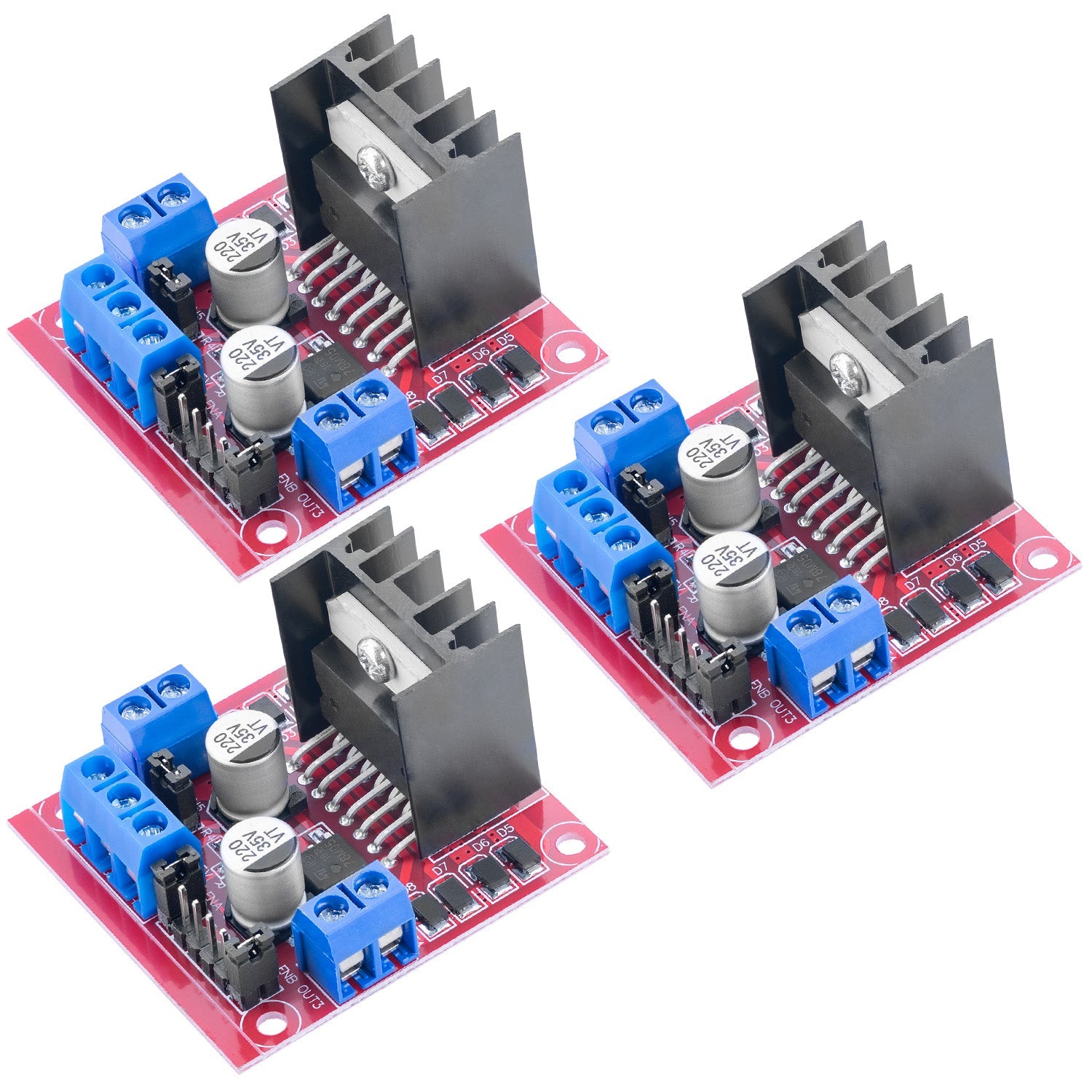 Doppel H-Brücke DC Motor Controller Board Modul AZ-L298N | kompatibel mit Arduino - AZ-Delivery