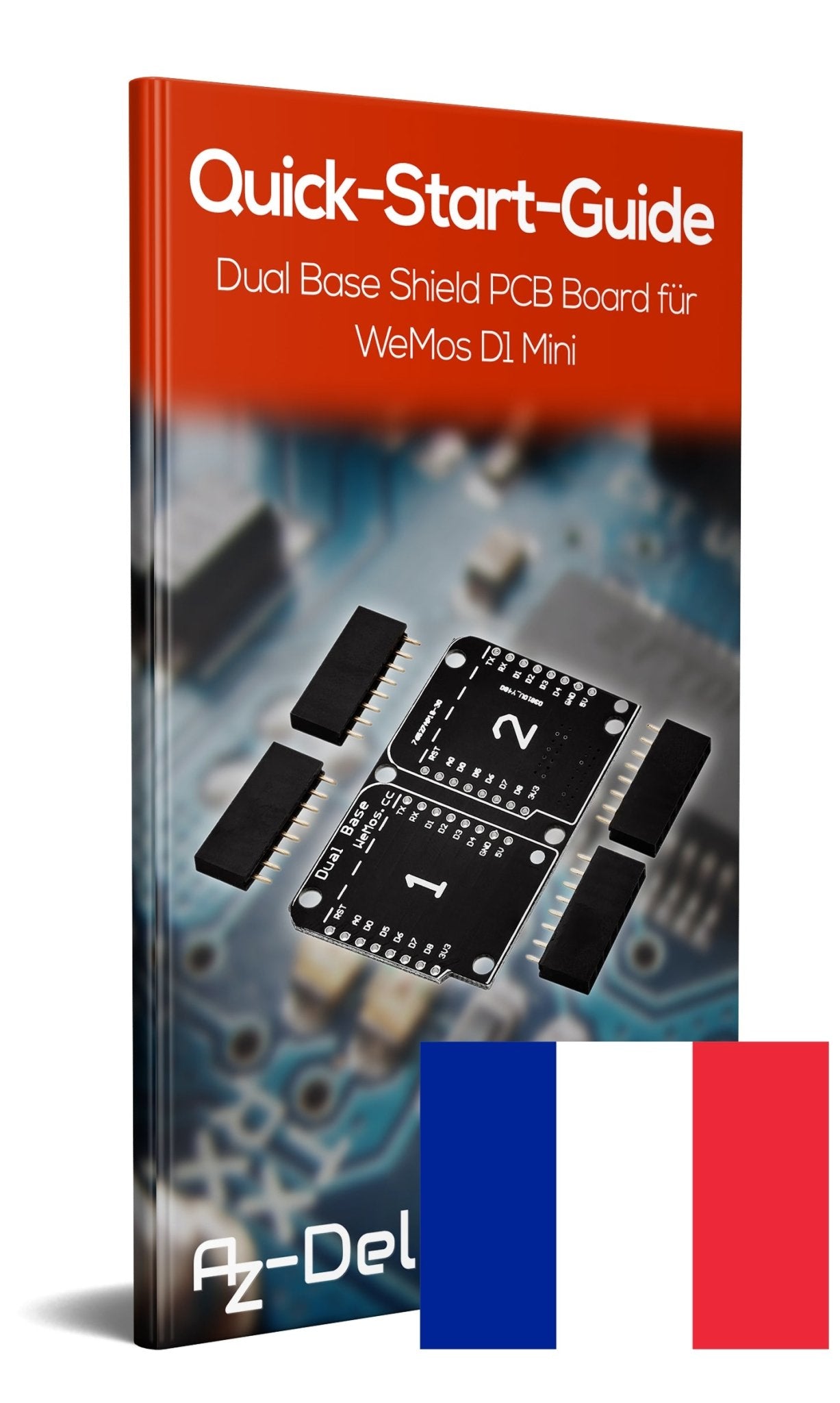 Dual Base Shield PCB Board Für D1 Mini NodeMCU ESP8266 - AZ-Delivery