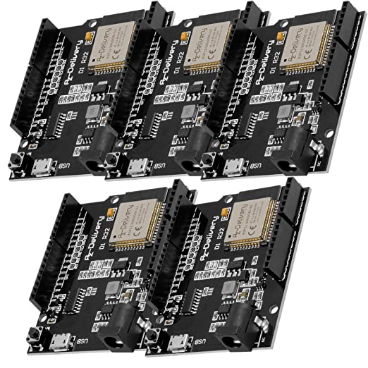 ESP32 NodeMCU D1 R32 WLAN Entwicklungsboard mit CH340G und WiFi + Bluetooth IoT mit Mikro USB kompatibel mit Arduino - AZ-Delivery