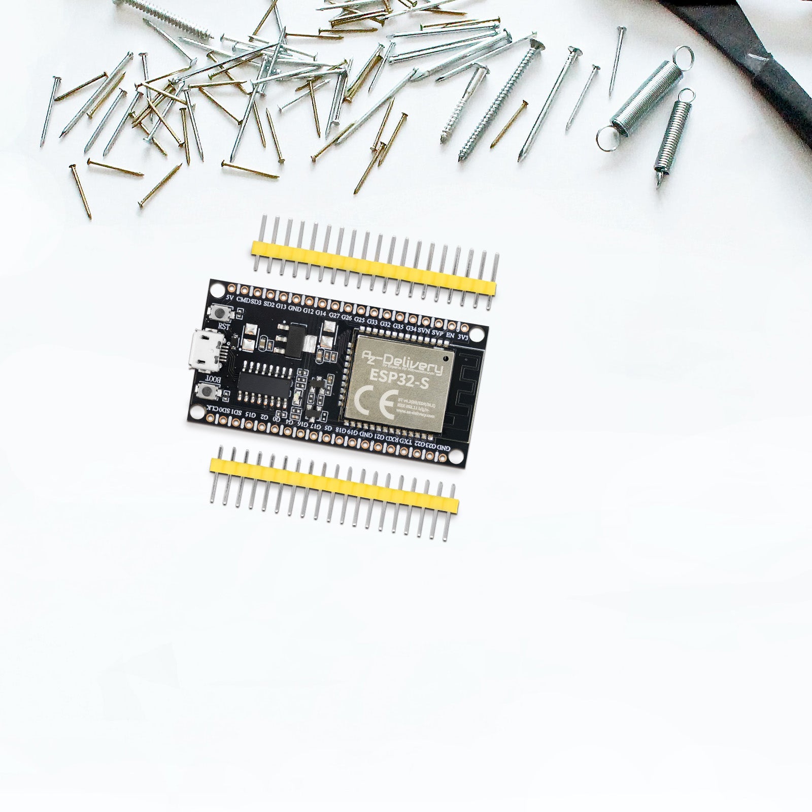 ESP32S Dev Kit C unverlötet NodeMCU Module WLAN WiFi Development Board mit CH340 und kompatibel mit Arduino - AZ-Delivery