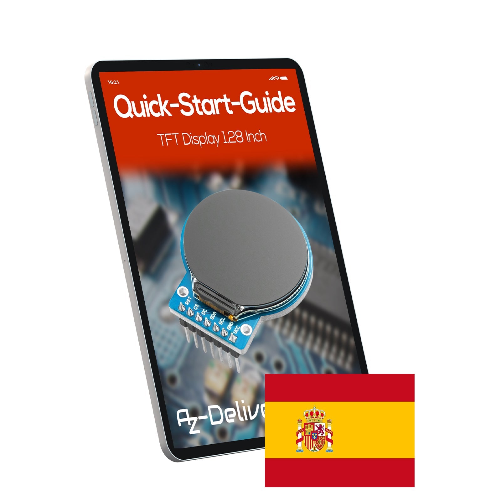 GC9A01 1.28-Zoll Rundes LCD TFT Display für Arduino - AZ-Delivery