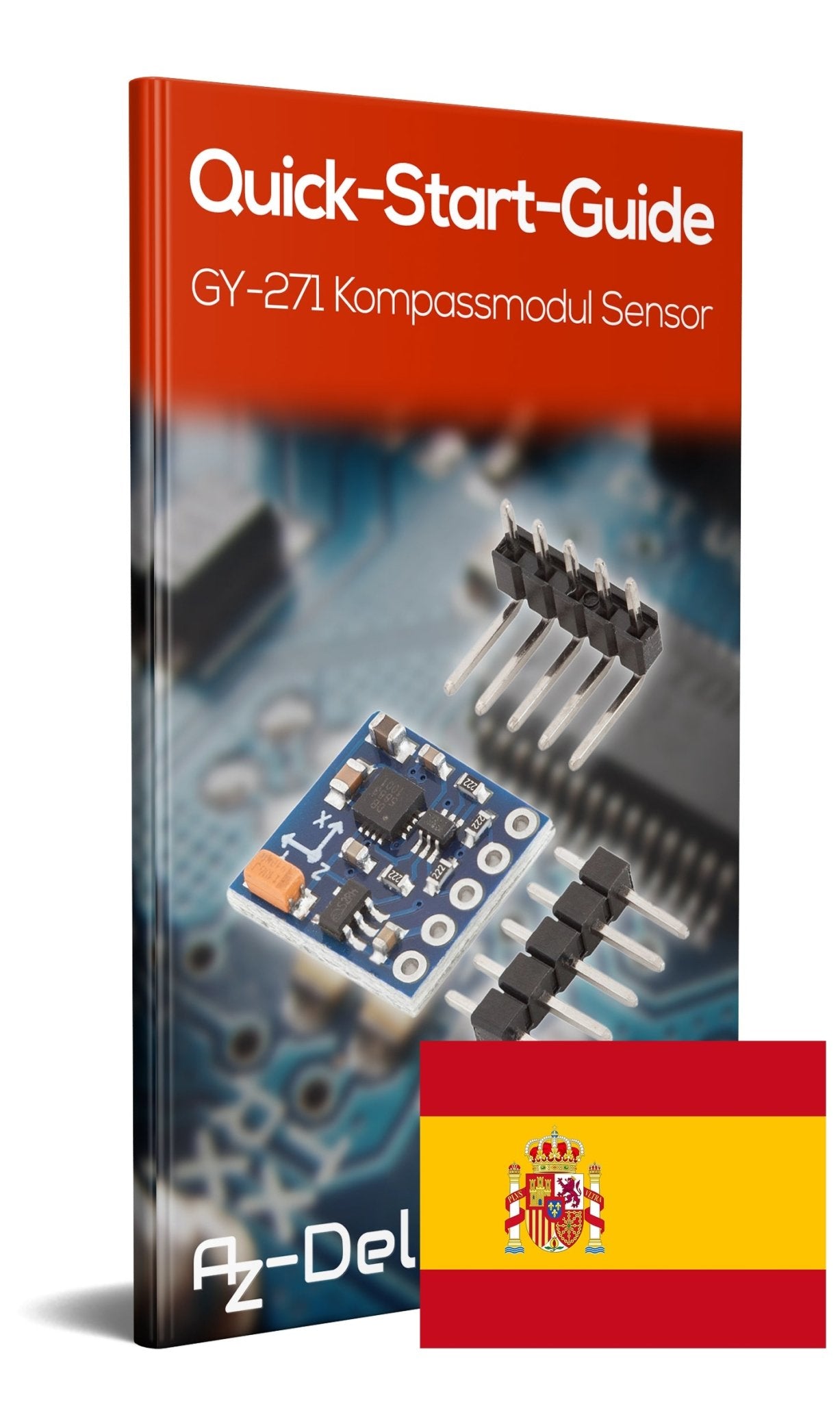 GY-271 Kompassmodul Kompass Magnet Sensor für Raspberry Pi - AZ-Delivery