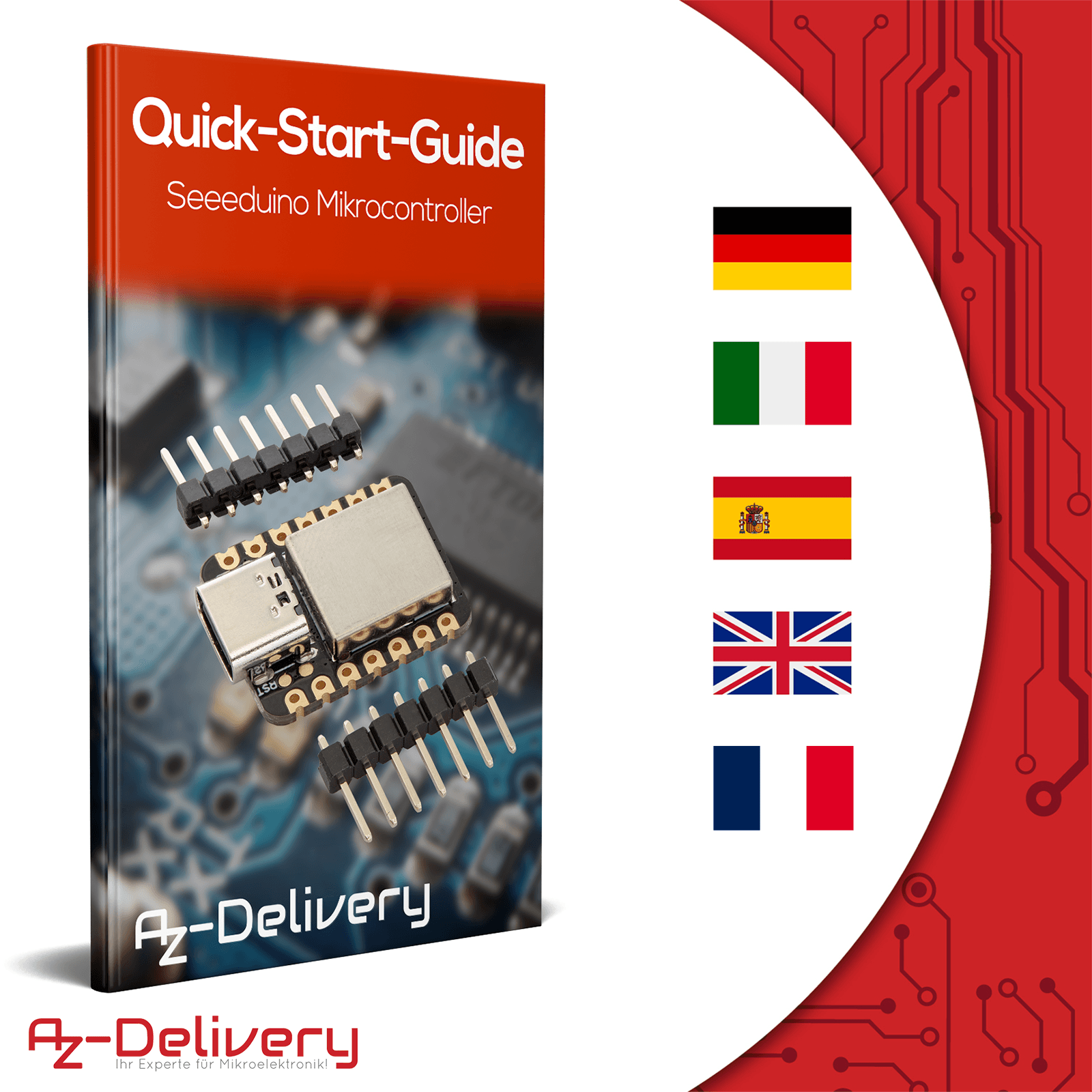 Hochwertige Mini Entwicklungsplatine mit verschiedenen Schnittstellen kompatibel mit Seeeduino Xiao - AZ-Delivery