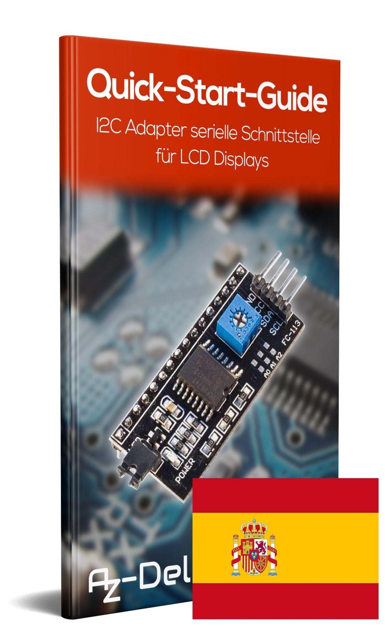 I2C IIC Adapter serielle Schnittstelle für LCD Display 1602 und 2004 - AZ-Delivery