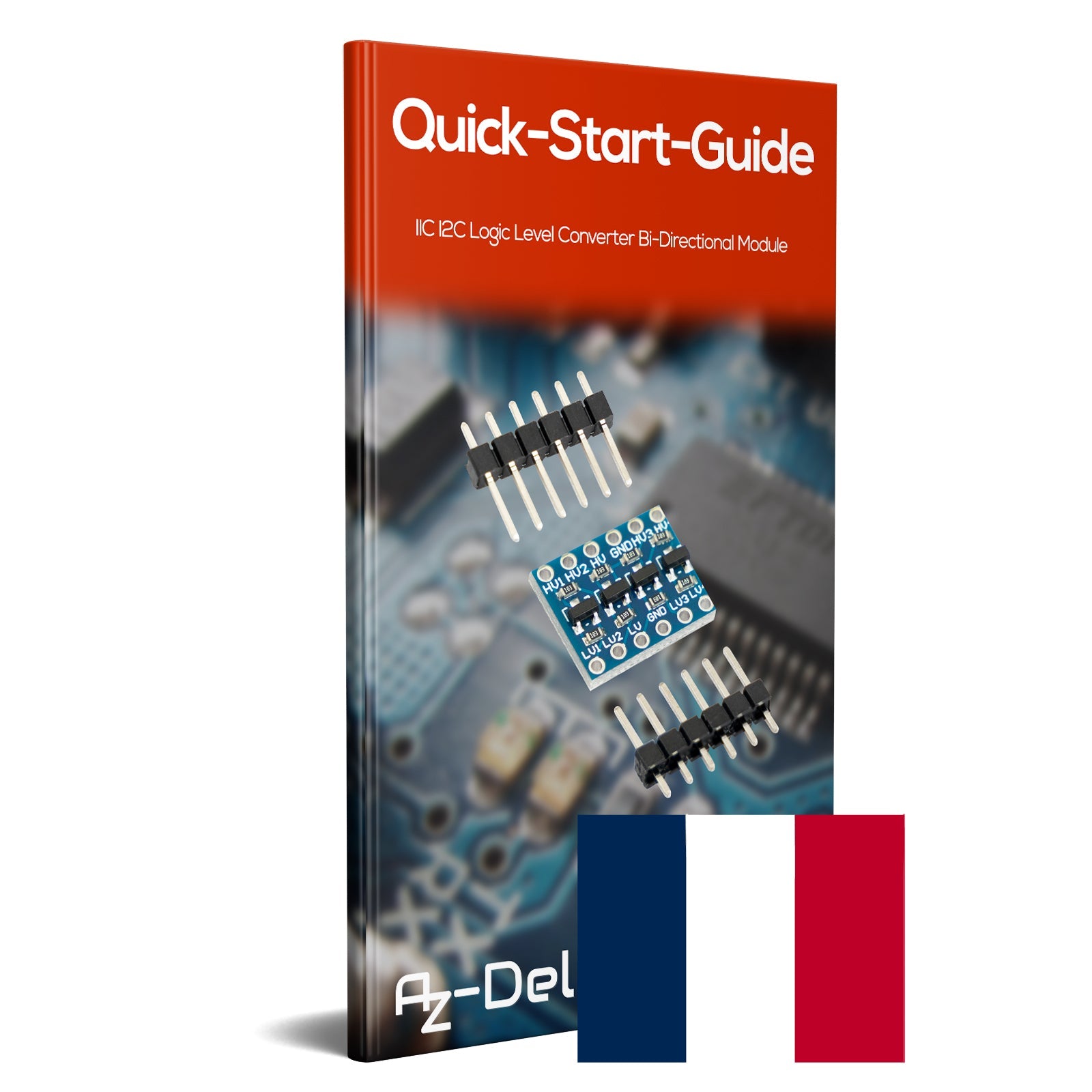 IOT 4 Kanal IIC I2C Premium Pegelwandler | Bi-direktionales Modul 5V zu 3.3V | Kompatibel mit Arduino und Raspberry - AZ-Delivery