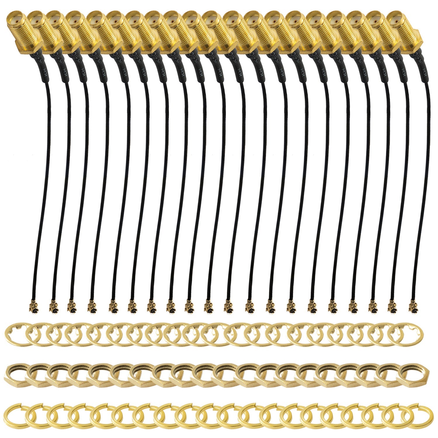 IPEX zu SMA Pigtail Koaxialkabel, SMA Buchse zu UFL/u.FL/IPX/IPEX, RF Koaxial Adapter Pigtail Kabel - AZ-Delivery